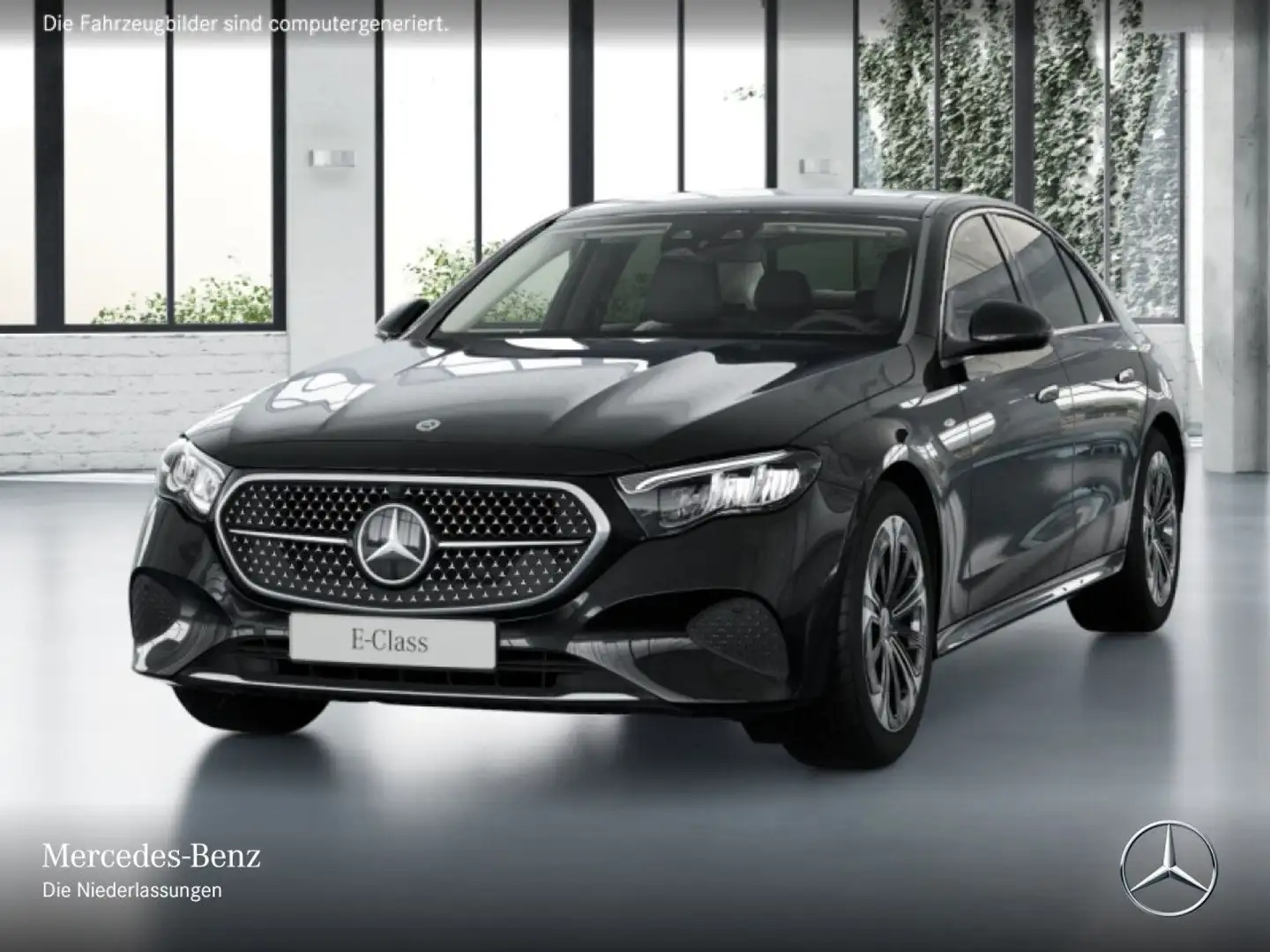 Mercedes-Benz E 300 e Hybrid Avantgarde Fahrass Distr. LED PTS Schwarz - 2