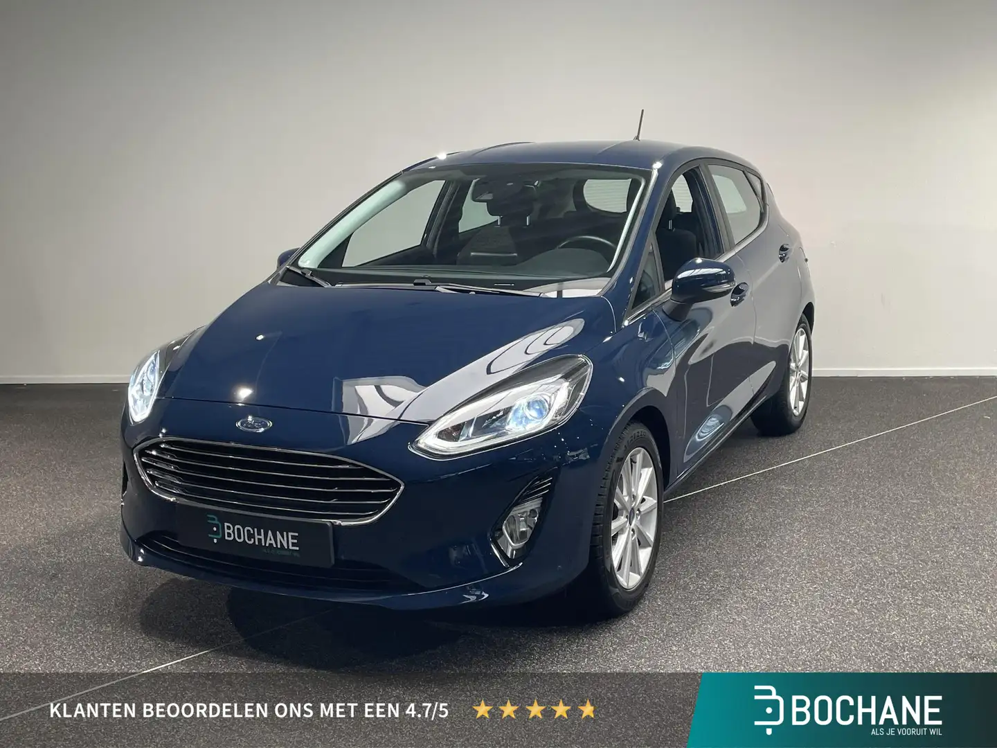 Ford Fiesta 1.0 EcoBoost Titanium Airco| Bluetooth | electrisc Azul - 1