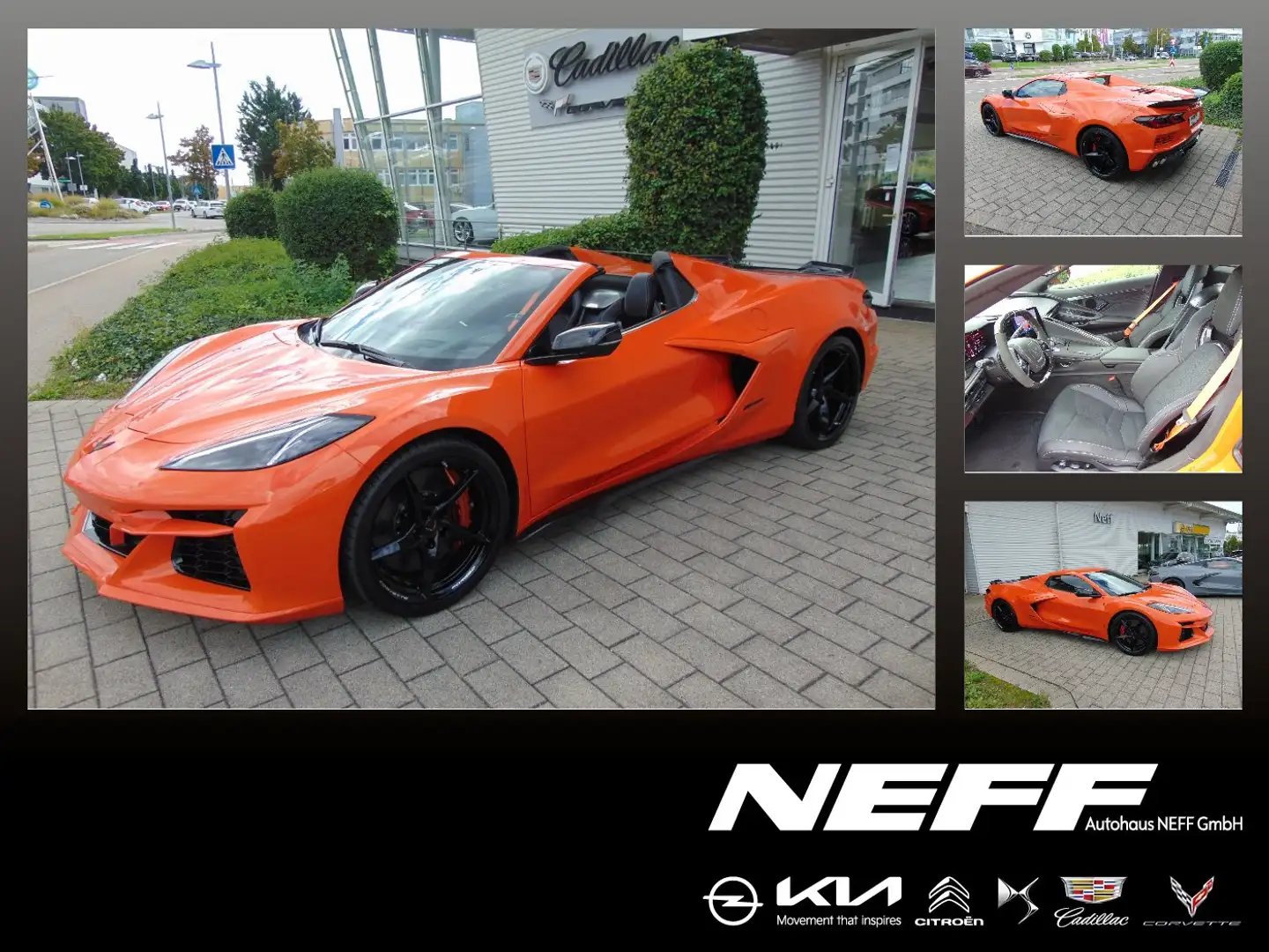 Corvette C8 E-Ray Cabrio Europamodell Neuwagen Frontlift Orange - 1