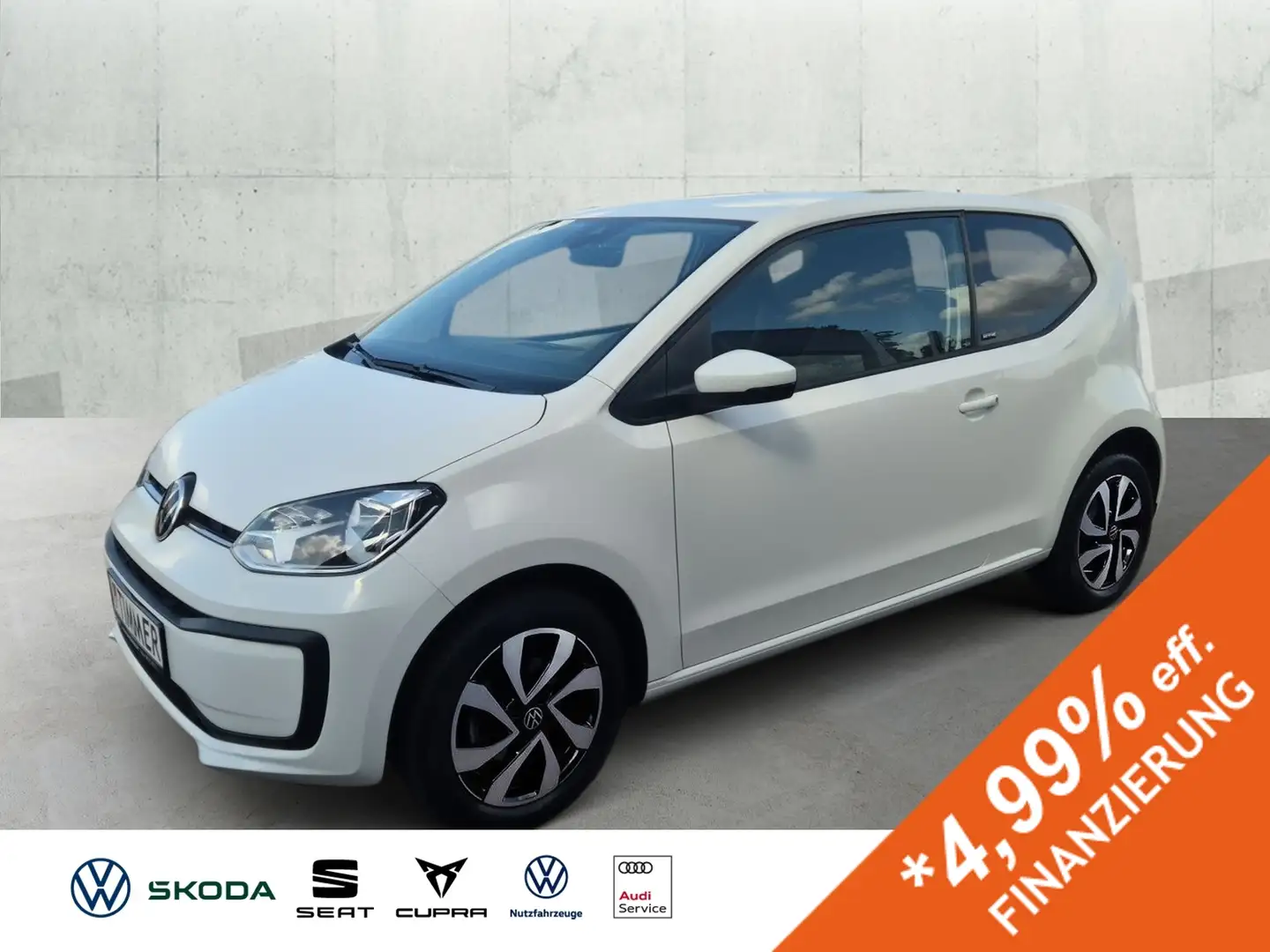 Volkswagen up! 1.0 ACTIVE *RKAM *CLIMA *TEMPO *LM *DAB+ * Blanc - 1