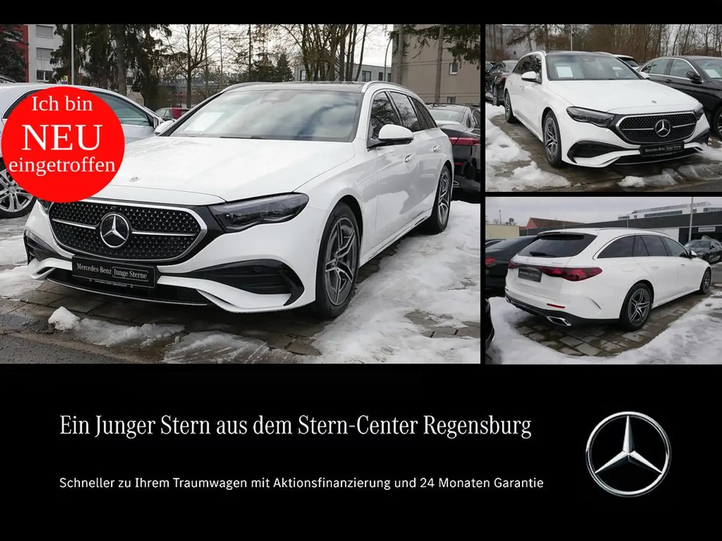 Mercedes-Benz E 450 d 4M T+AMG+SITZKLIMA+PANO+AHK+360°+DISTR.+ Weiß - 1