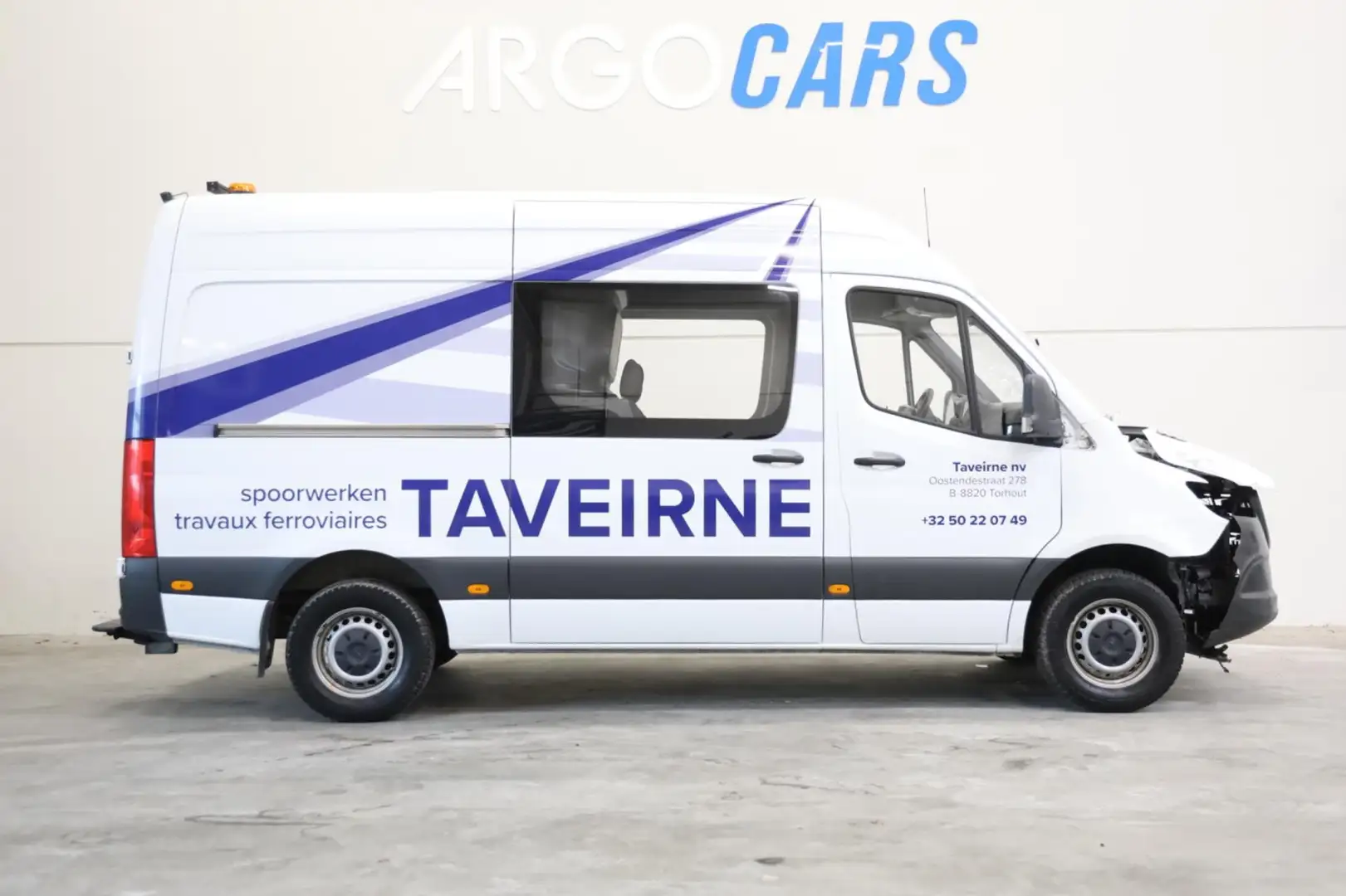 Mercedes-Benz Sprinter 317 CDI L2/H2 DC 5seat Camera Clima Trekhaak MBUX Blanc - 2