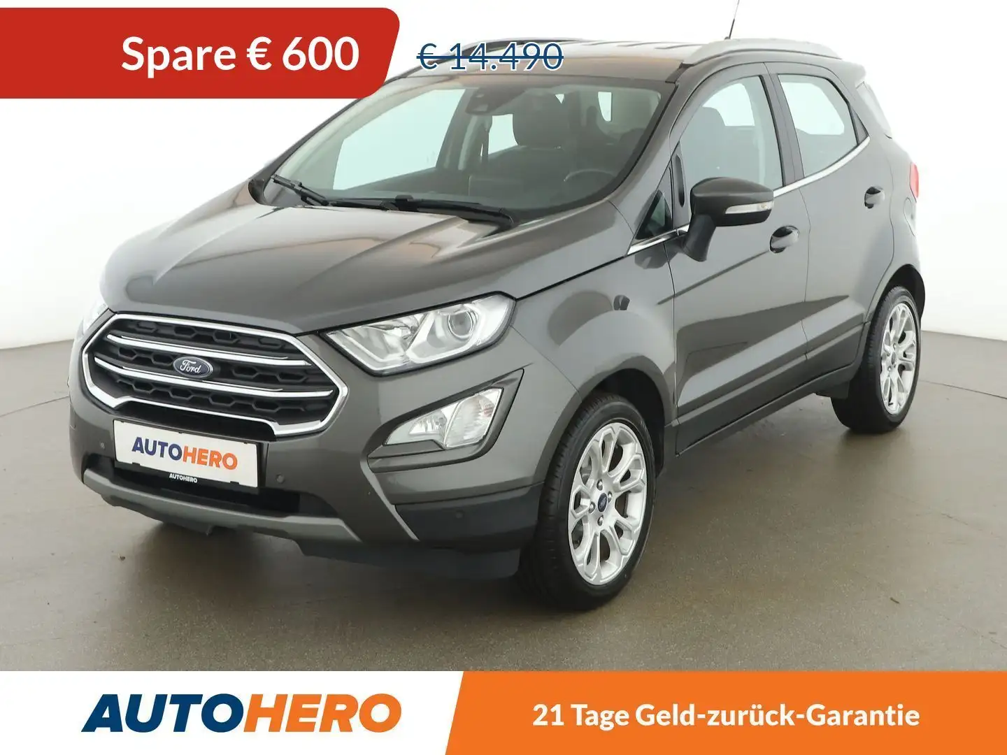 Ford EcoSport 1.0 EcoBoost Titanium *TEMPO*CAM*CARPLAY&AUTO*TOT* Grau - 1