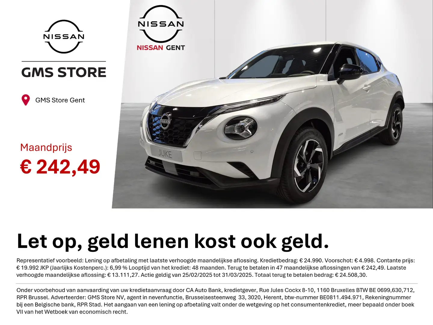 Nissan Juke HEV1.6 N-Connecta // GMS STORE NISSAN GENT Wit - 1