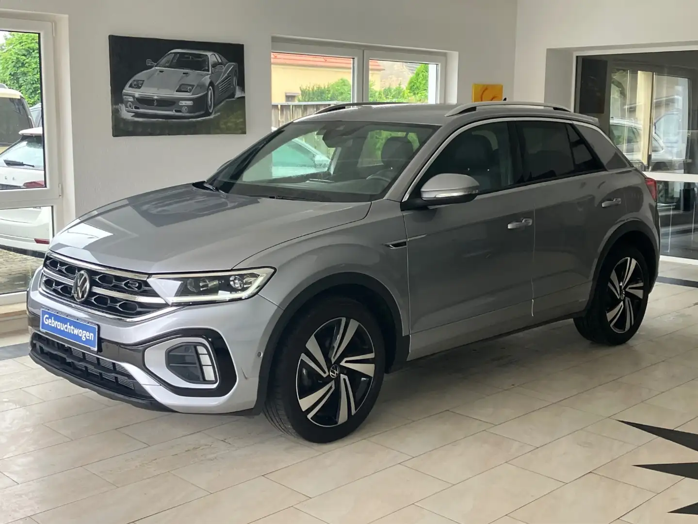 Volkswagen T-Roc 1.5 TSI R-Line DSG LED Assistenten Silber - 1