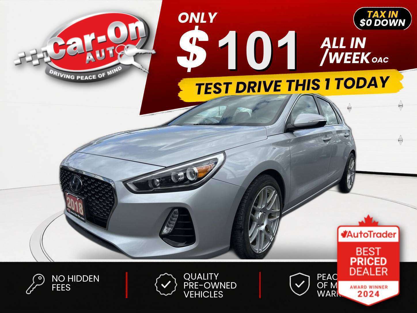Gray 2018 Hyundai Elantra GT Hatchback Automatic
