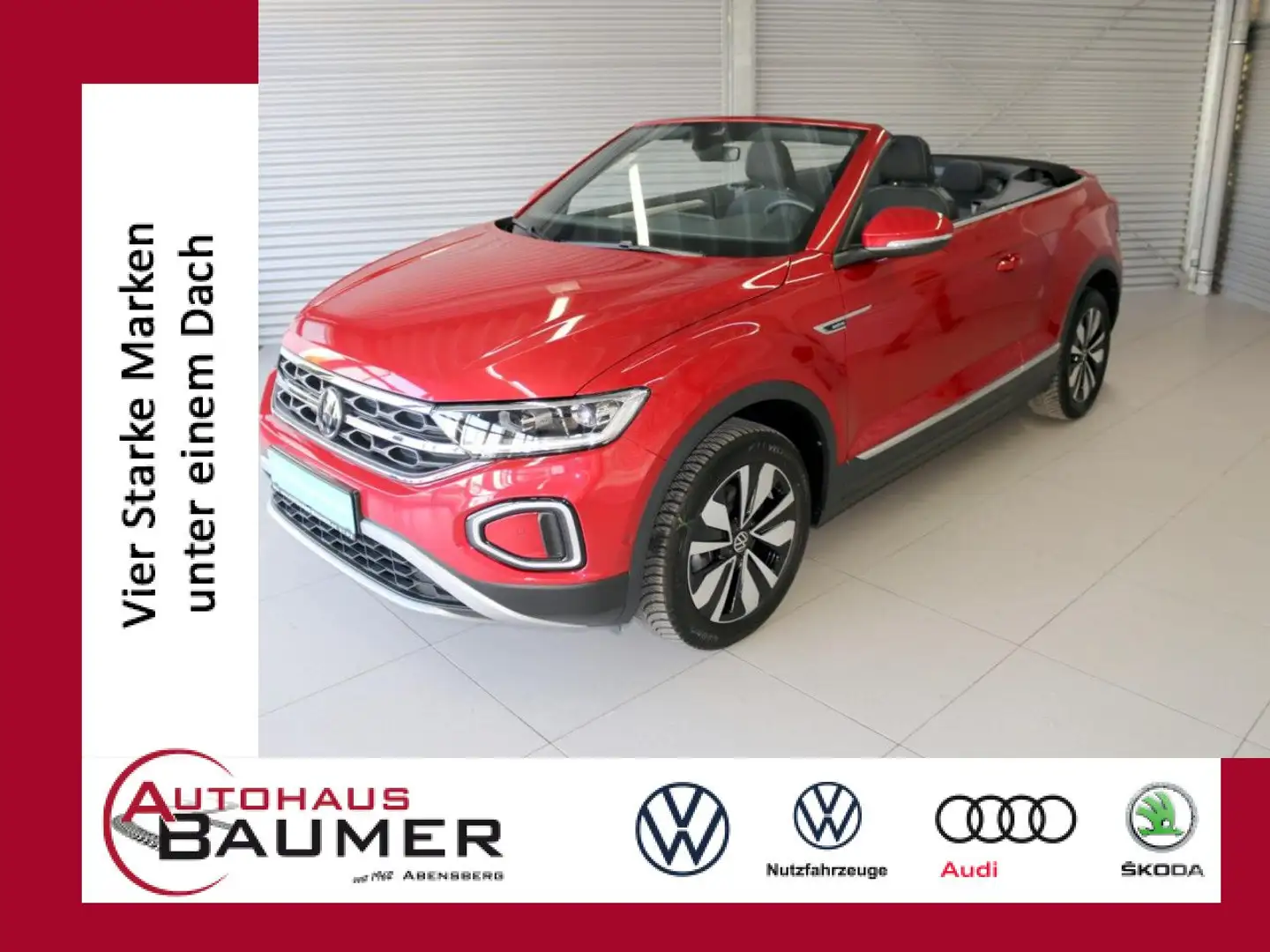 Volkswagen T-Roc Cabriolet MOVE 1.5 TSI DSG LED Navi Klima Rot - 1