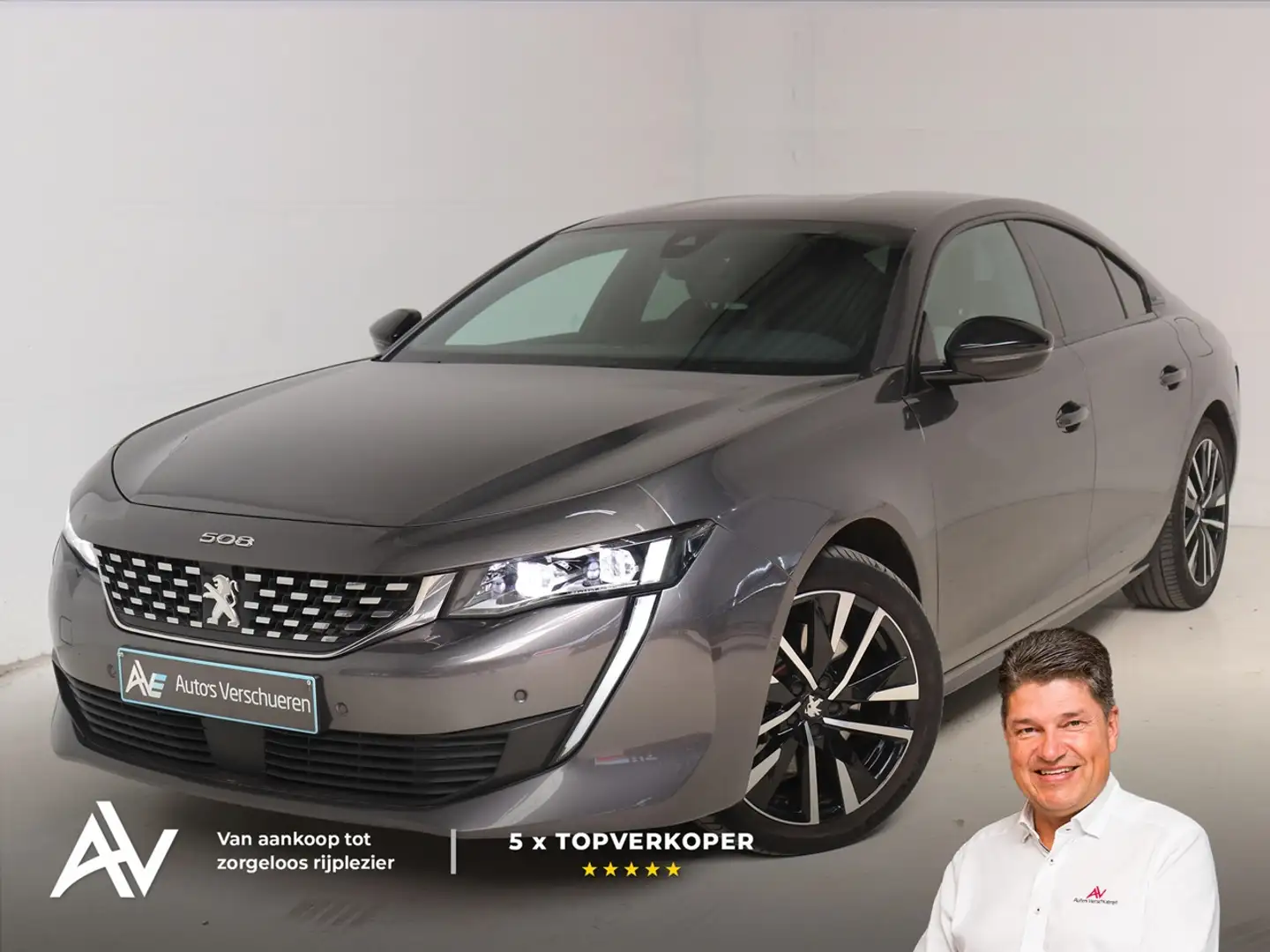 Peugeot 508 GT-Line Hybrid 225 ** Keyless | Navi/Carplay | ... Gris - 1