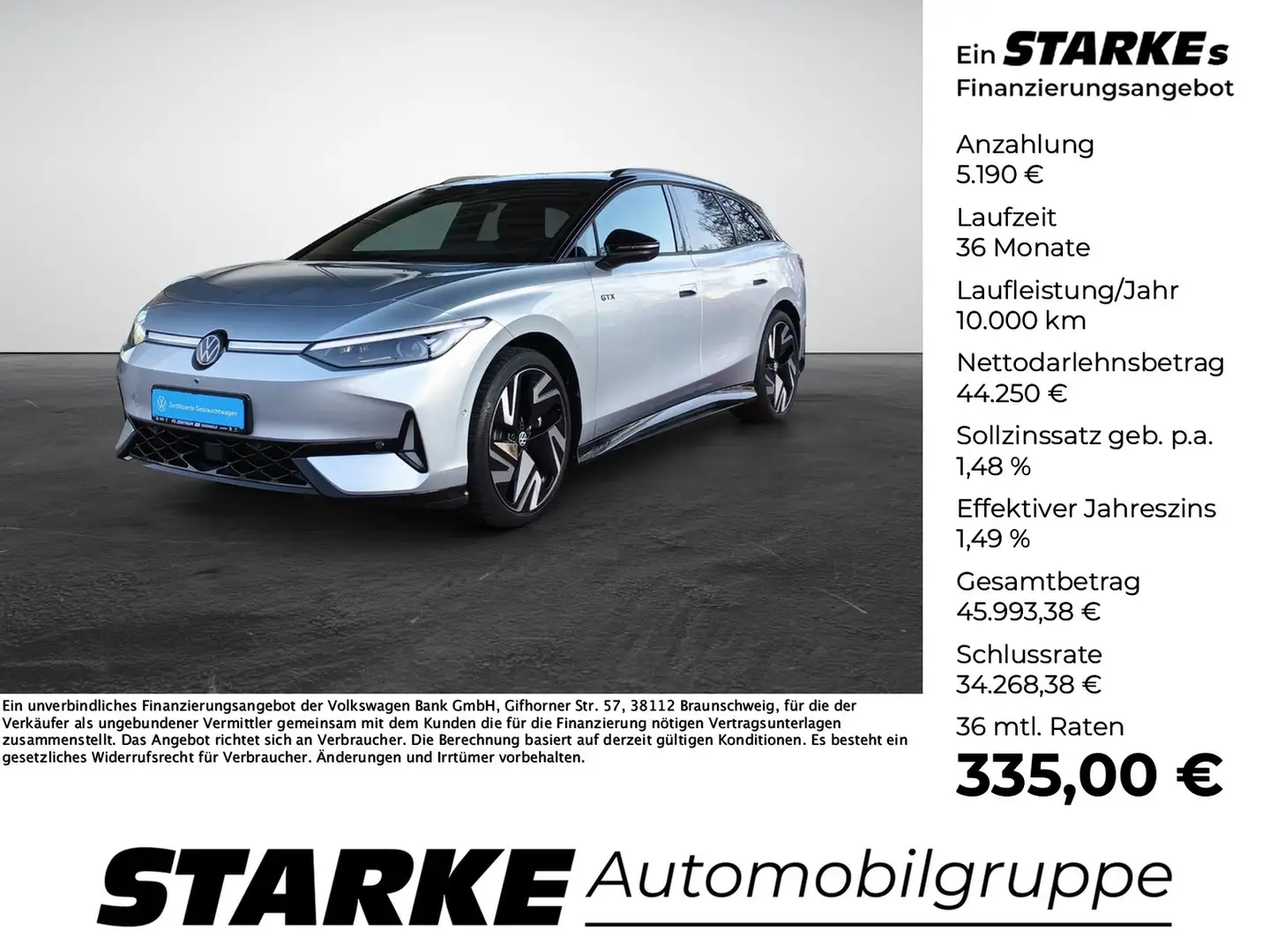 Volkswagen ID.7 Tourer GTX 4Motion Pro Silber - 1