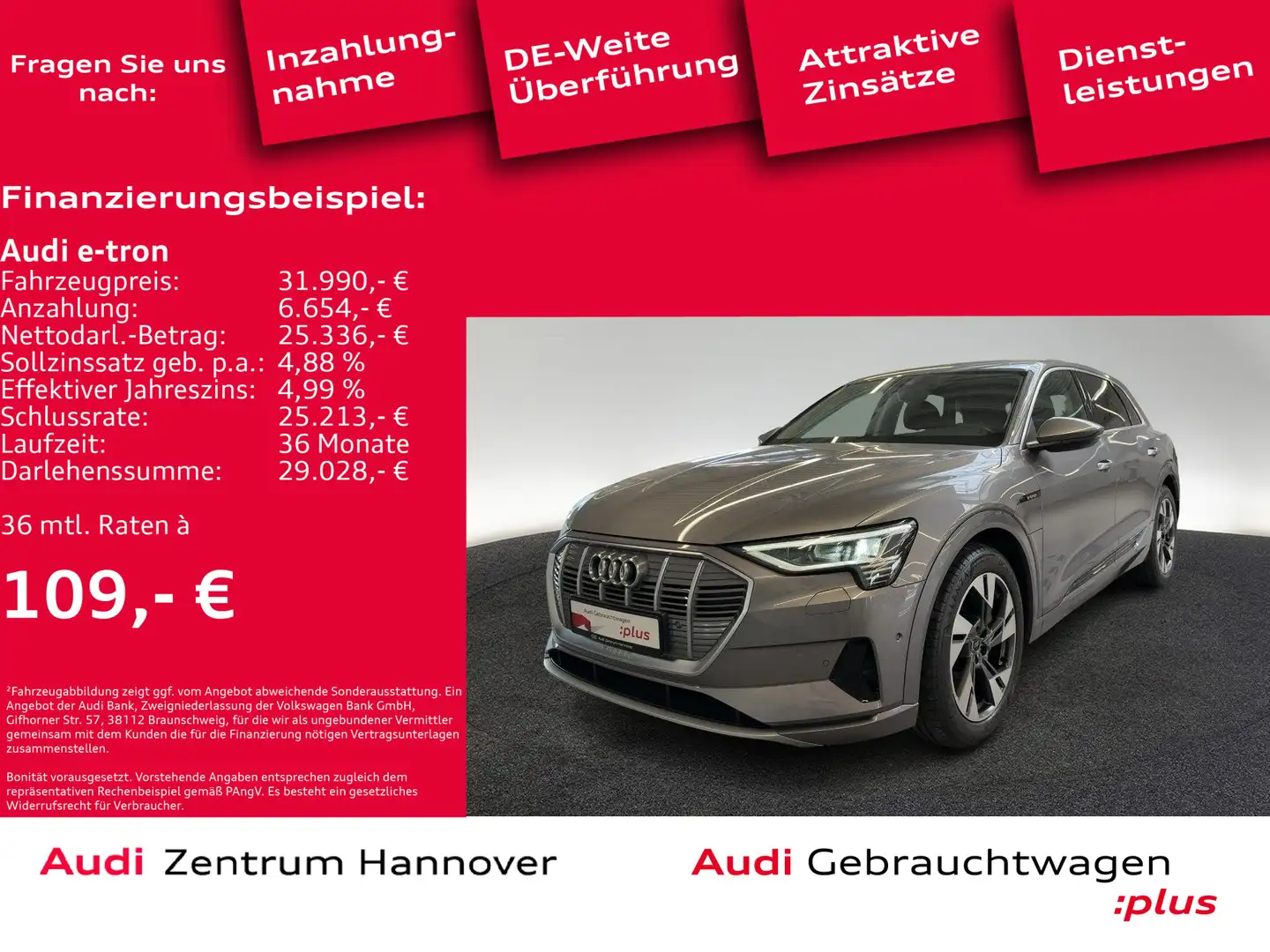Audi e-tron 50 advanced quattro  AHK Rückfahrkamera v Grau - 2