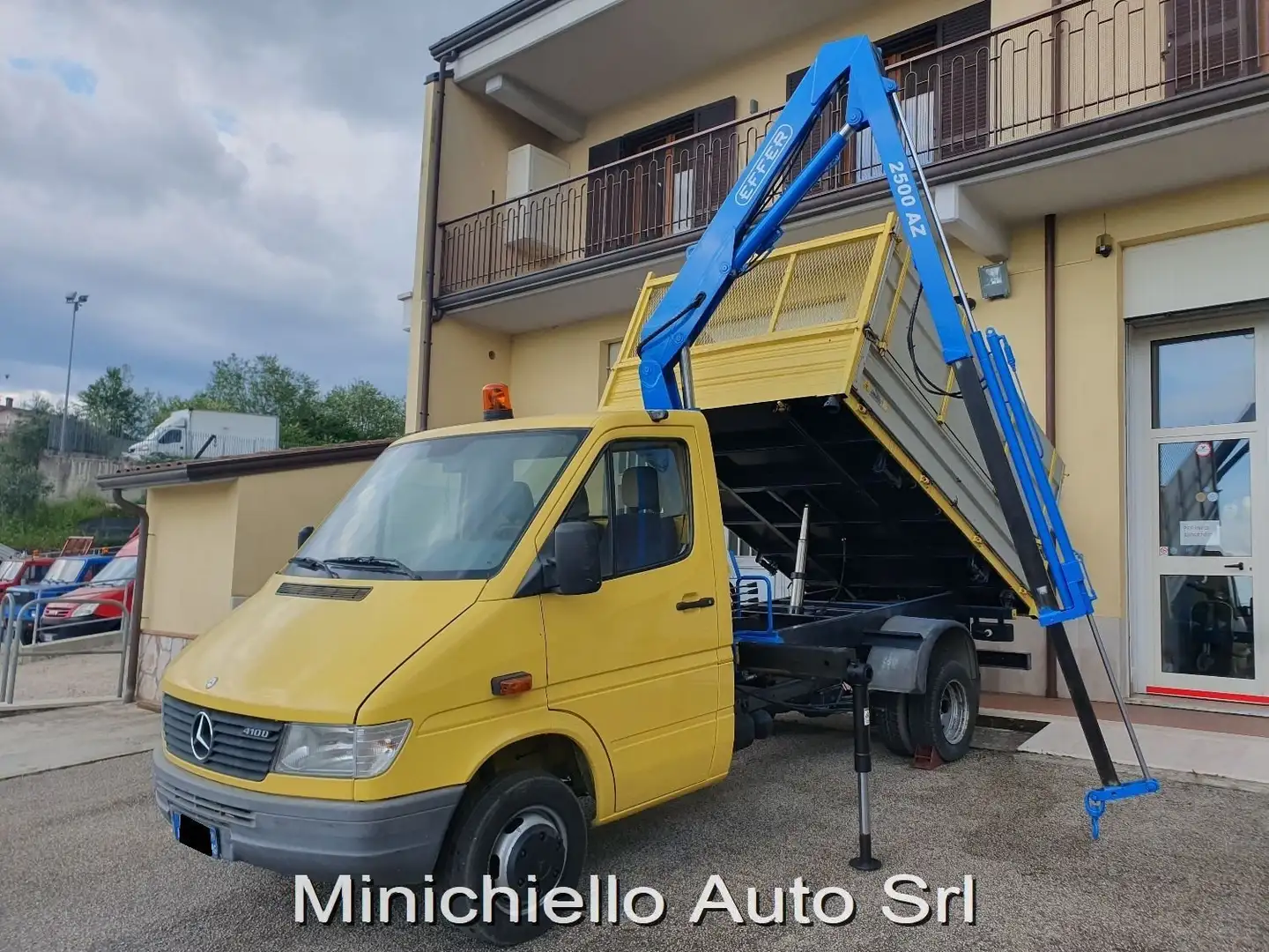 Mercedes-Benz Sprinter 410d RIBALTABILE E GRU EFFER Giallo - 2
