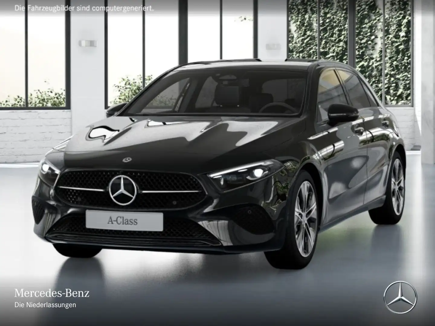 Mercedes-Benz A 250 e PROGRESSIVE+NIGHT+PANO+AHK+MULTIBEAM+TOTW Schwarz - 2