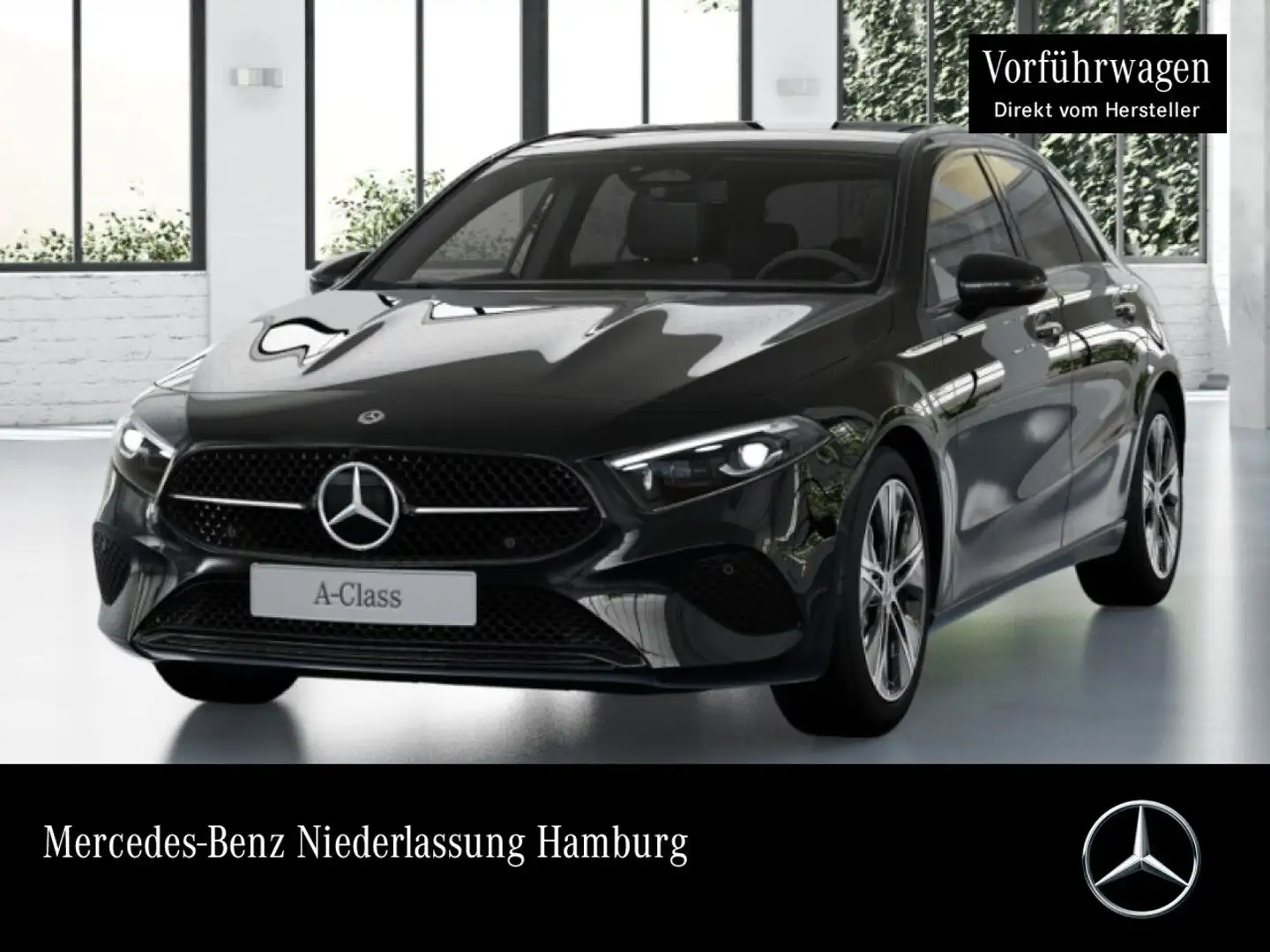 Mercedes-Benz A 250 e PROGRESSIVE+NIGHT+PANO+AHK+MULTIBEAM+TOTW Schwarz - 1