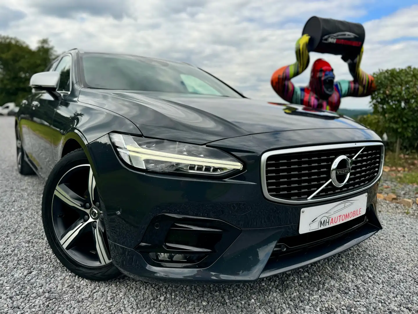 Volvo V90 V90 2.0 D3 R-Design Geartronic Gris - 2