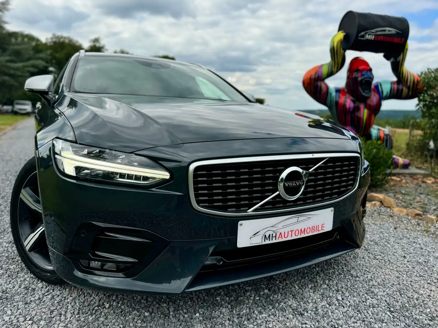 Volvo V90 V90 2.0 D3 R-Design Geartronic Gris - 1