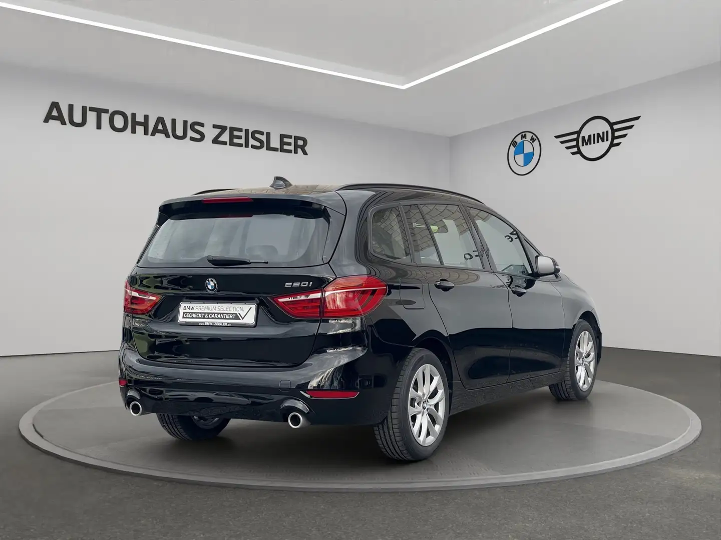 BMW 220 i Gran Tourer Automatik +ANHÄNGERKUPPLUNG+ Schwarz - 2