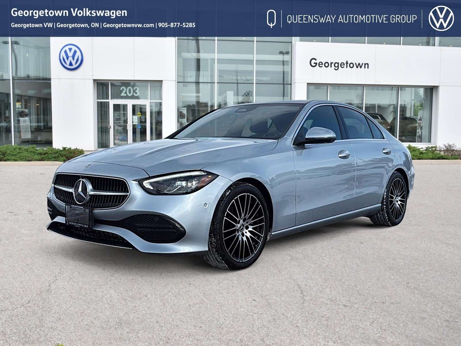 Silver 2022 Mercedes-Benz C-Class Sedan All-Wheel Drive 9-Speed Automatic