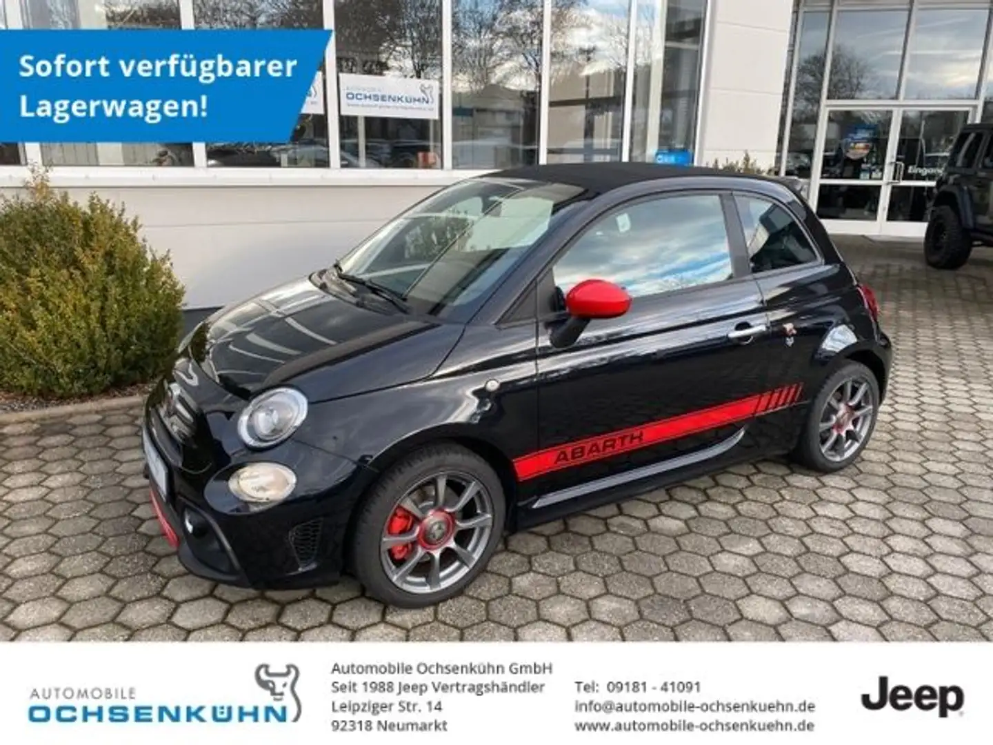 Abarth 500 595 Cabrio DAB, 7 Touchscreen Černá - 1