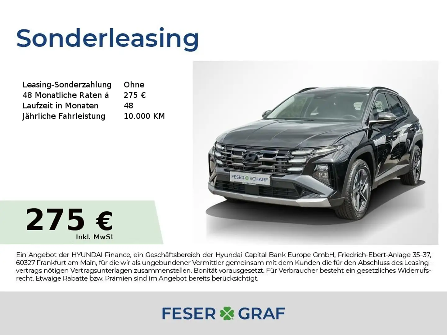 Hyundai TUCSON TREND-PAKET KRELL NAVI KAMERA LED SHZ LHZ Schwarz - 1
