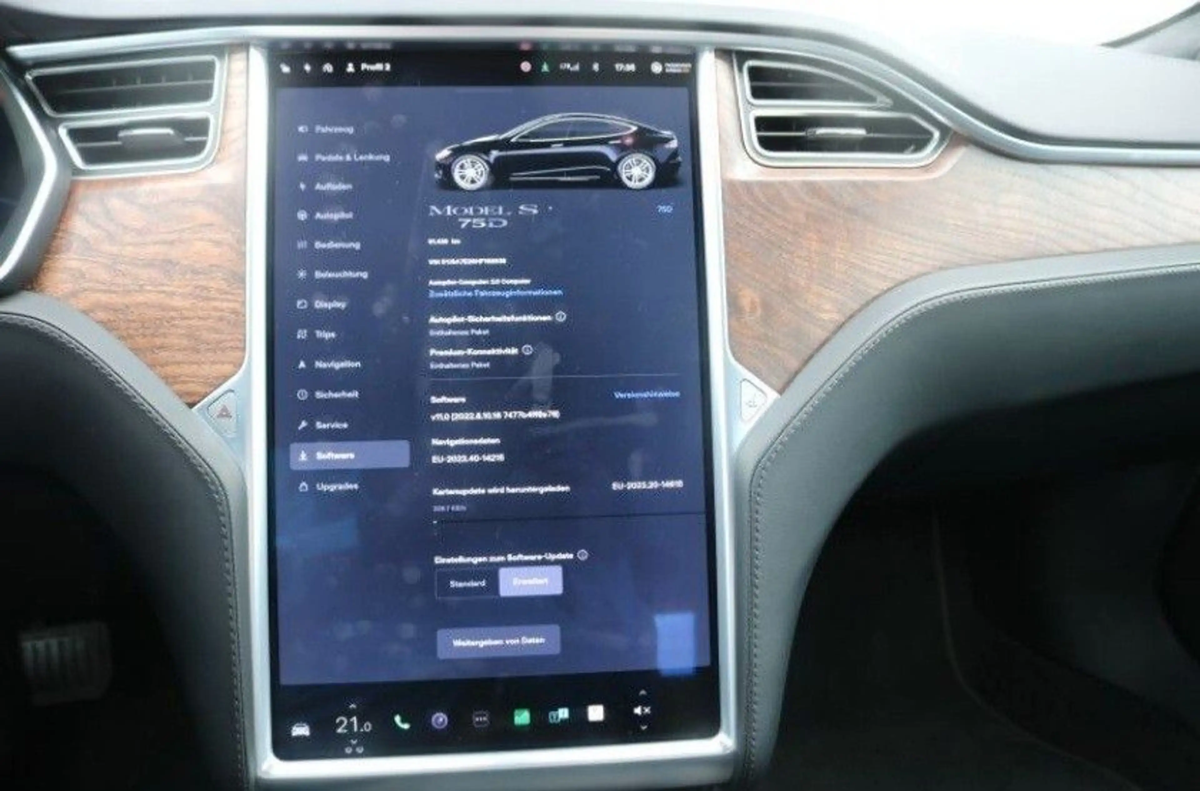 Tesla Model S 75D, 1.Hd, TÜV neu, Leder, 21 Zoll, WR++ — photo 15