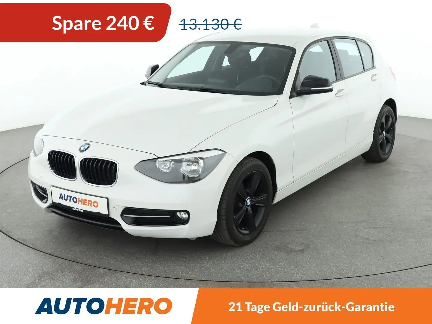 BMW 116 116i *NAVI*LIMITER*PDC*SHZ*ALU*KLIMA* Weiß - 1
