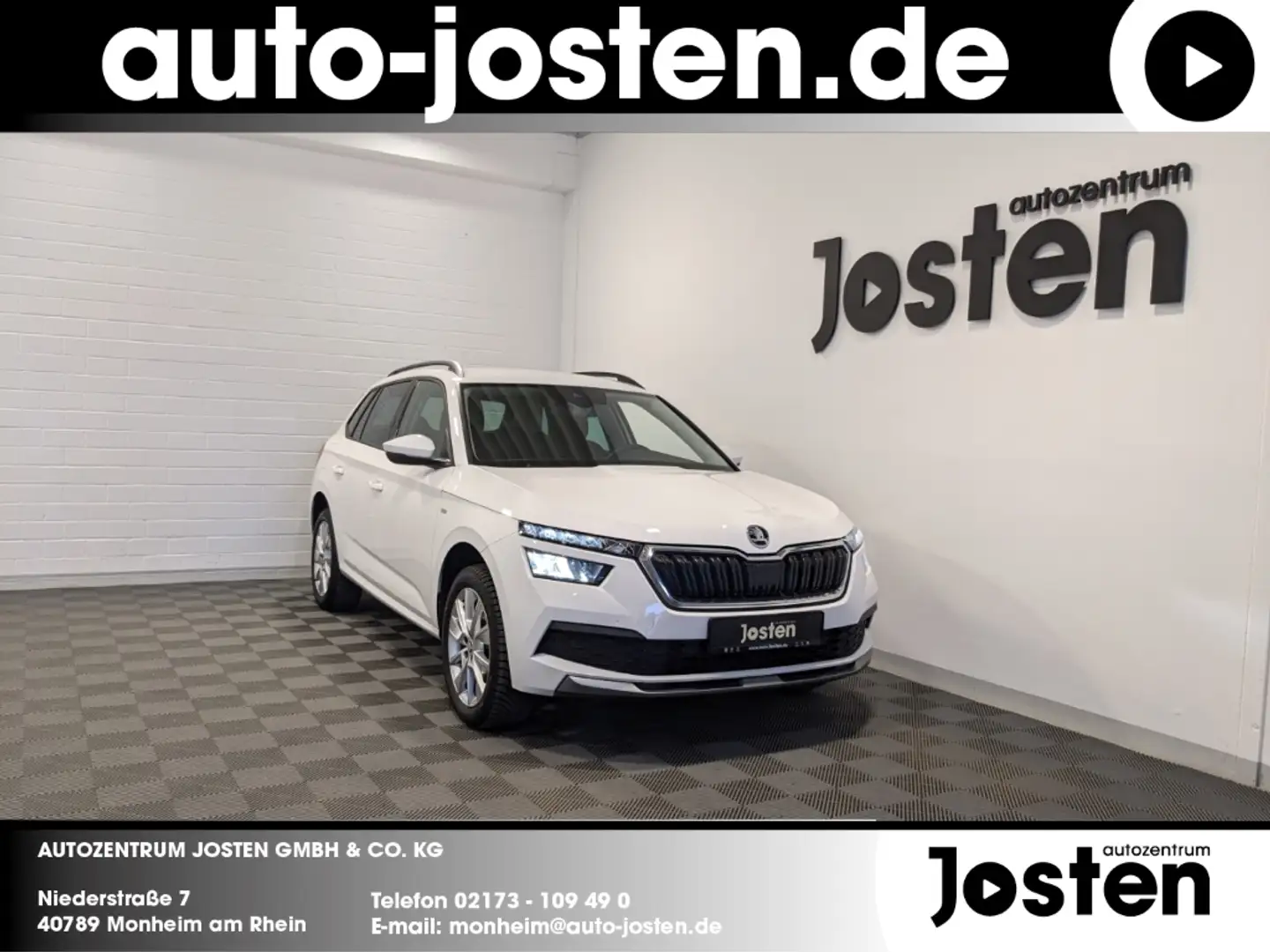 Skoda Kamiq Tour 1.0 TSI AHK LED CarPlay PDC Sitzhzg. Weiß - 1