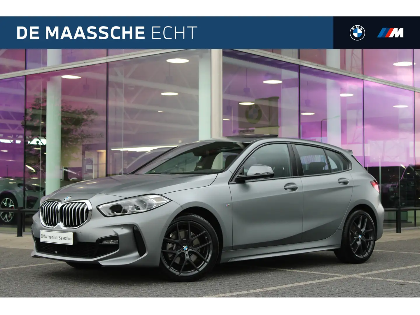 BMW 118 1 Serie 118i M Sport Automaat / Panoramadak / Spor Gris - 1