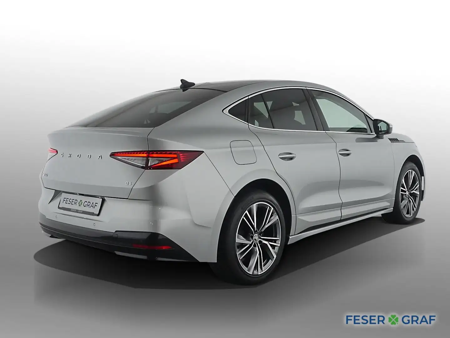 Skoda Enyaq Coupé 85 ACC AHK Panorama Wärmepumpe Navi Silber - 2
