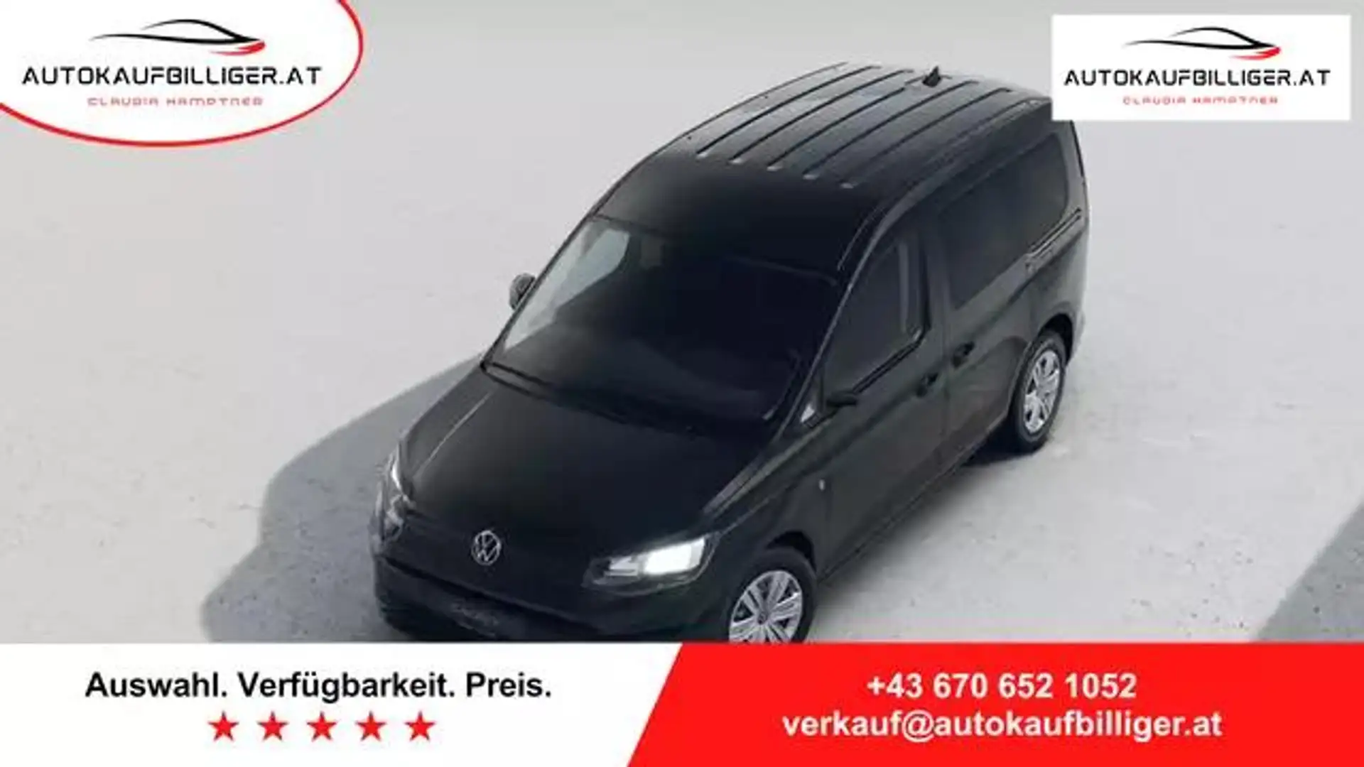 Volkswagen Caddy 2.0 TDI DSG AHK, NAVI, Ganzjahresreifen Negro - 2