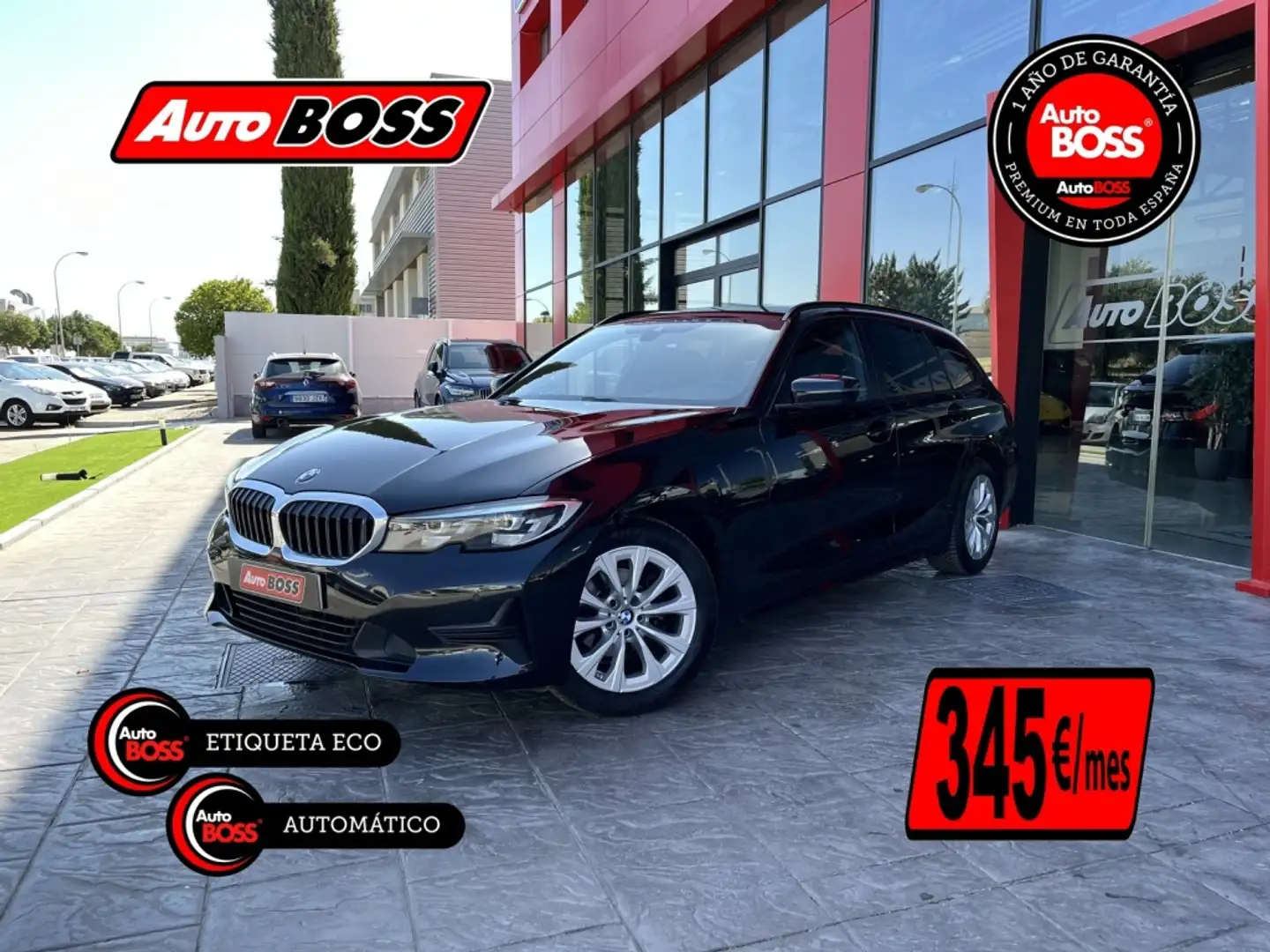 BMW 318 318dA Touring Negro - 1