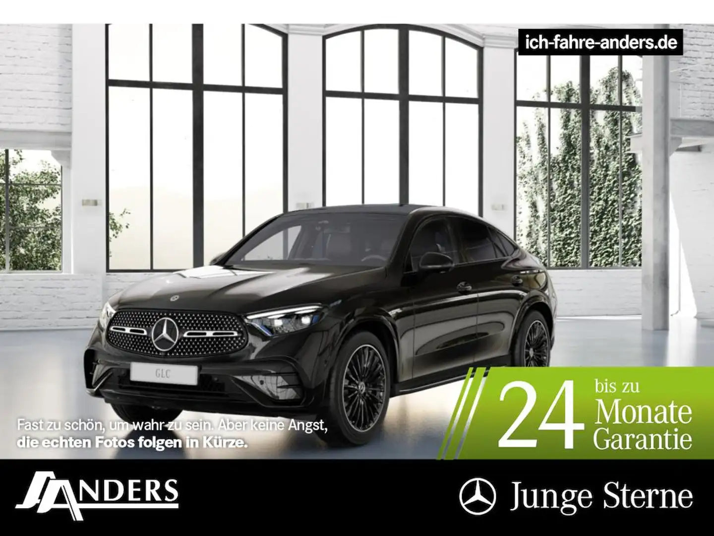 Mercedes-Benz GLC 300 d 4M Coupé AMG+Pano+Burm+AHK+HUD+Key+360 Schwarz - 1