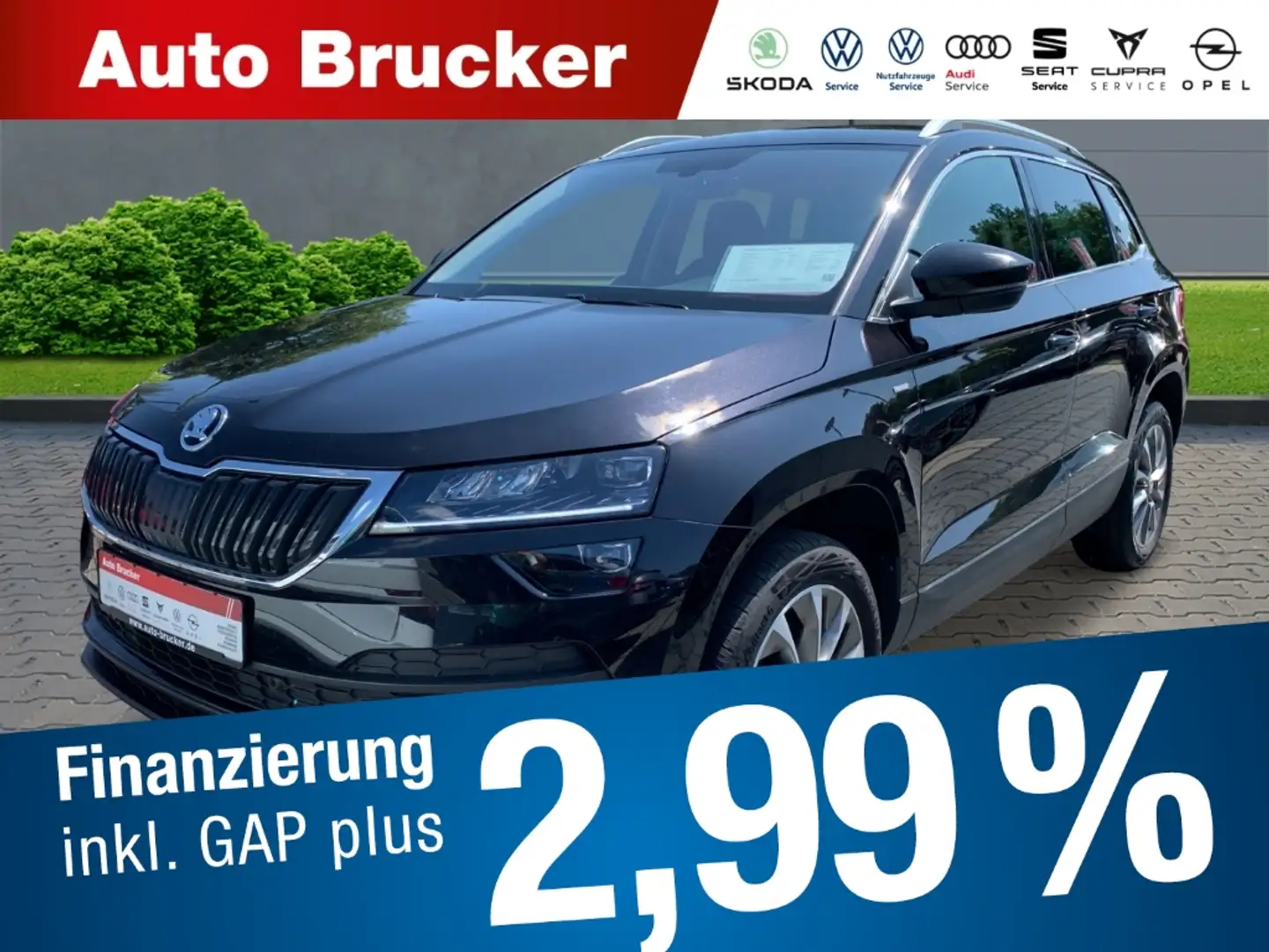 Skoda Karoq Clever 2.0 TDI+Alufelgen+Navi+el.Heckklappe+Parkse Schwarz - 1