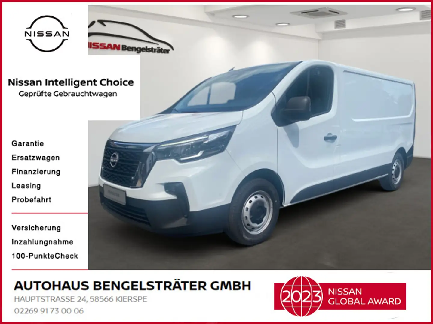 Nissan Primastar Kastenwagen L2H1 3,0t N-Connecta mit G Weiß - 1