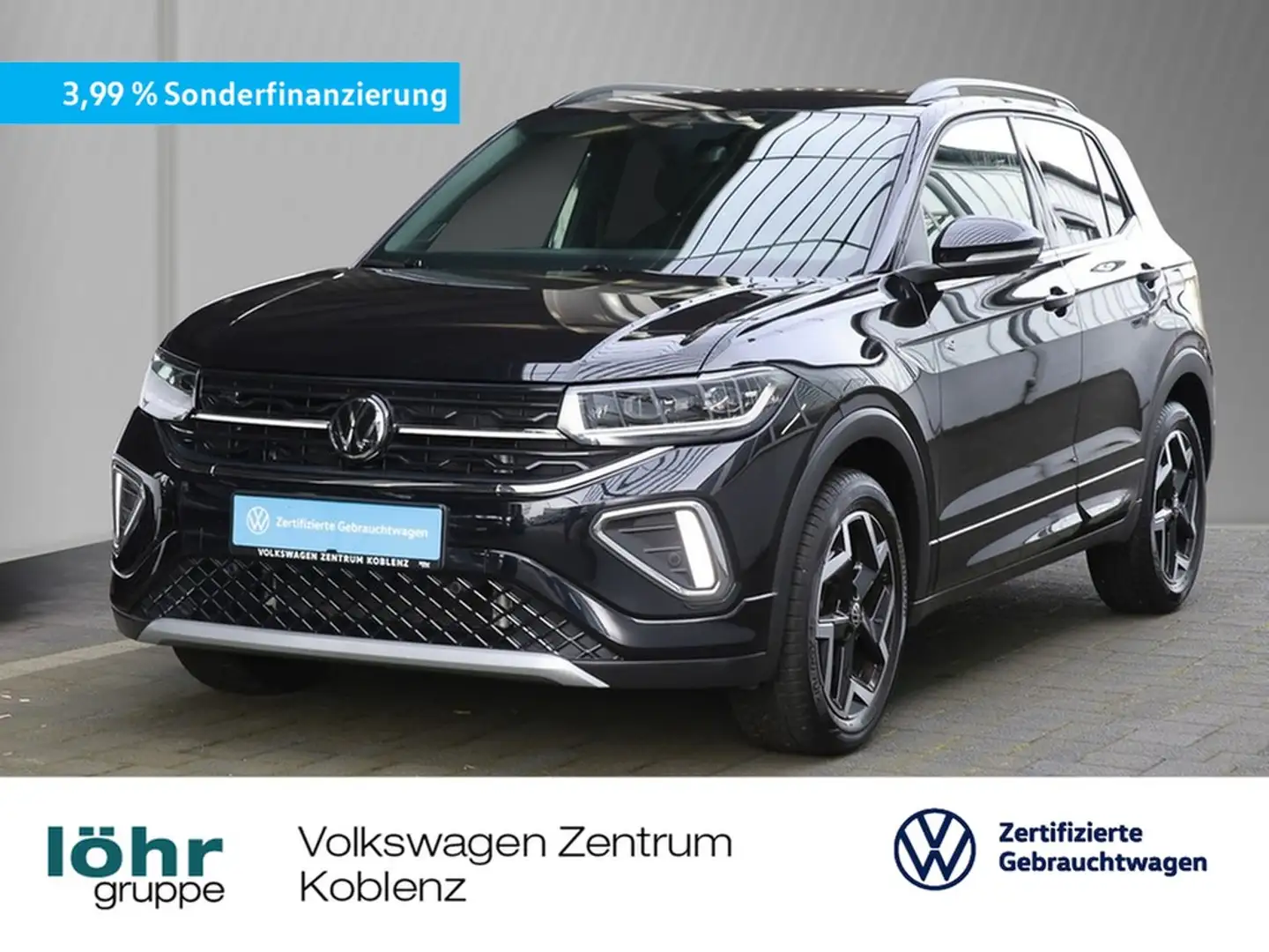 Volkswagen T-Cross 1.5 TSI DSG R-Line AHK/Navi/RFK Schwarz - 1