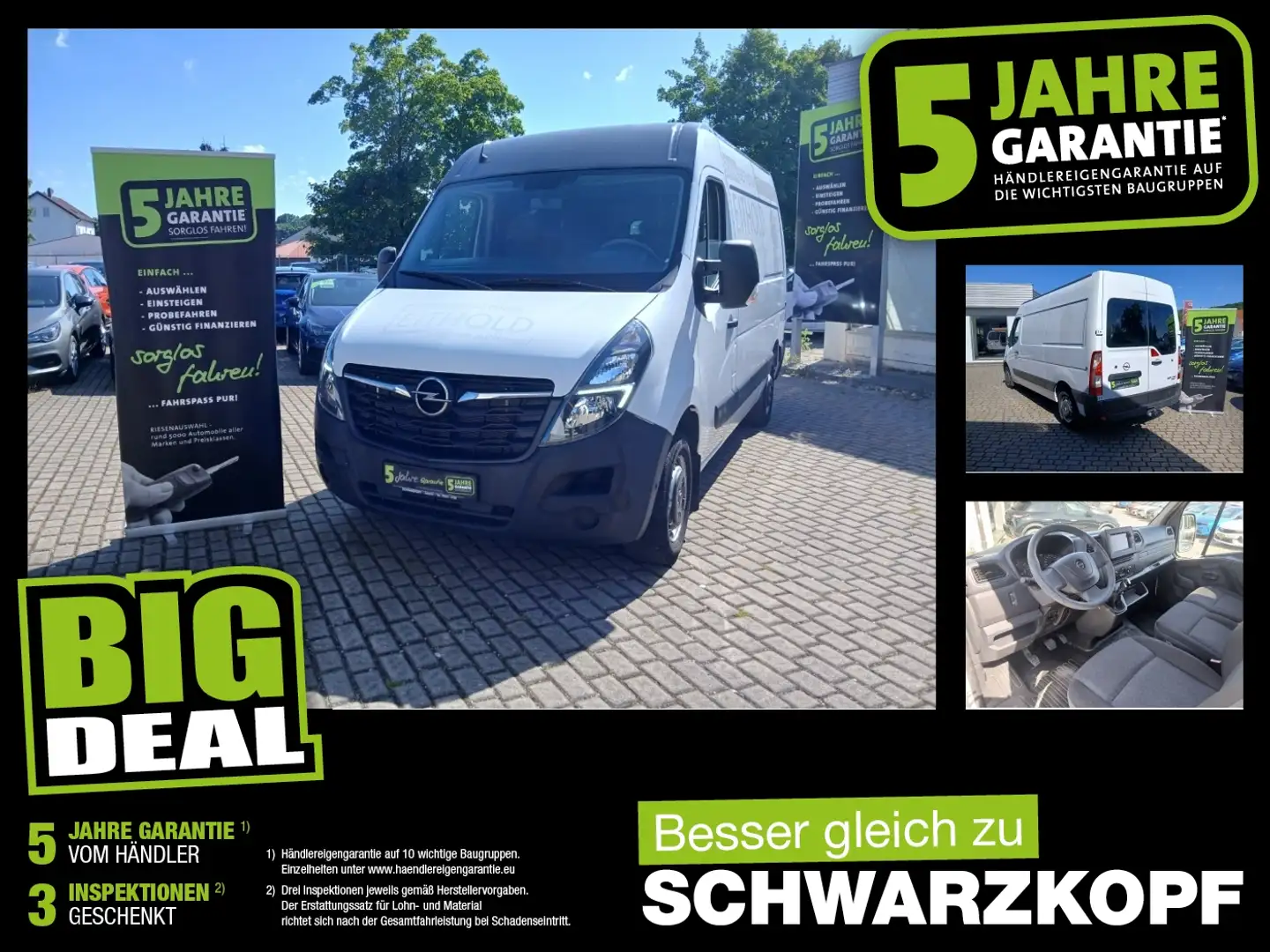 Opel Movano B 2.3CDTI Navi,AHK,Parkpilot,KlimaA Weiß - 1