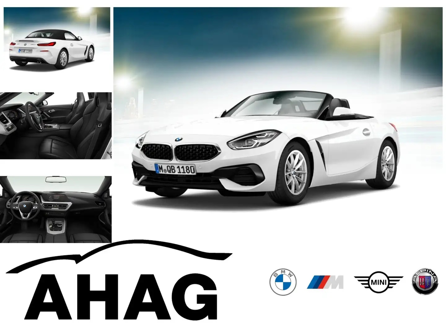 BMW Z4 sDrive20i Advantage Cabrio Navi Leder Bluetooth PD Blanc - 1