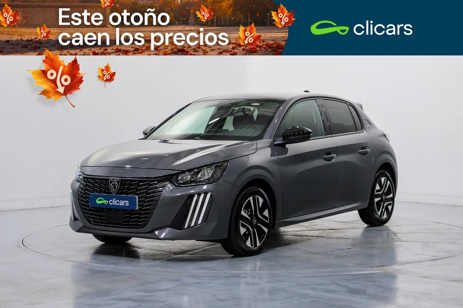 Peugeot 208 1.2 Hybrid Allure e-DCS6 100 Gris - 1