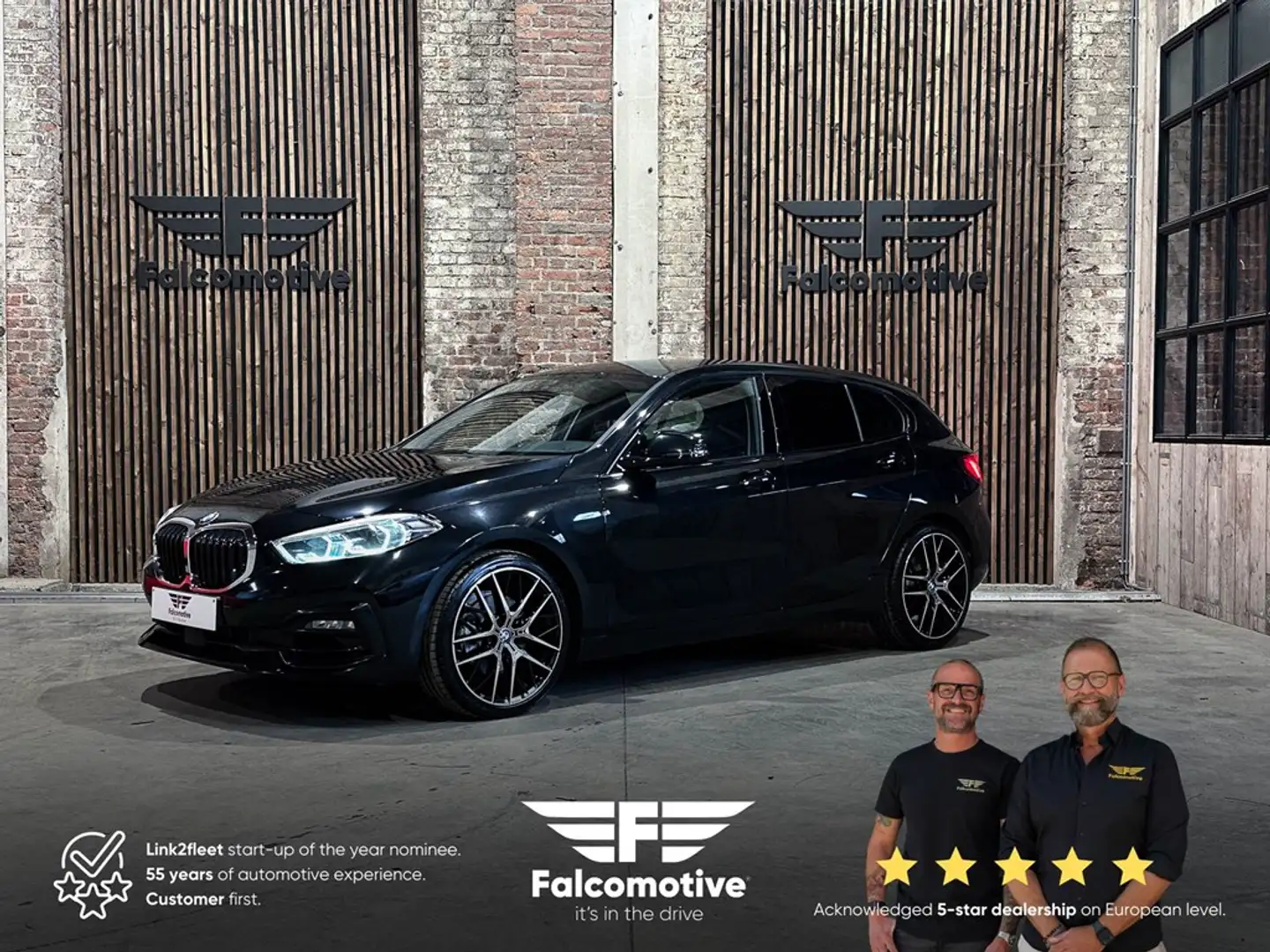 BMW 118 i*NAVI*SPORTZETELS*SPORTLINE*LED* Negro - 1