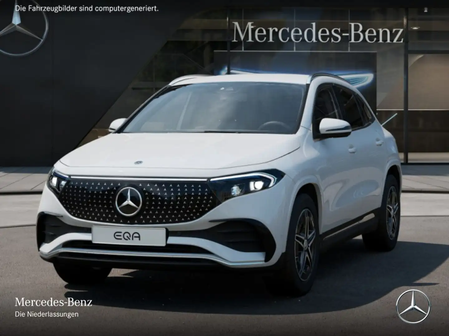 Mercedes-Benz EQA 300 4M AMG+ADVANCED+KAMERA+SPUR Weiß - 2