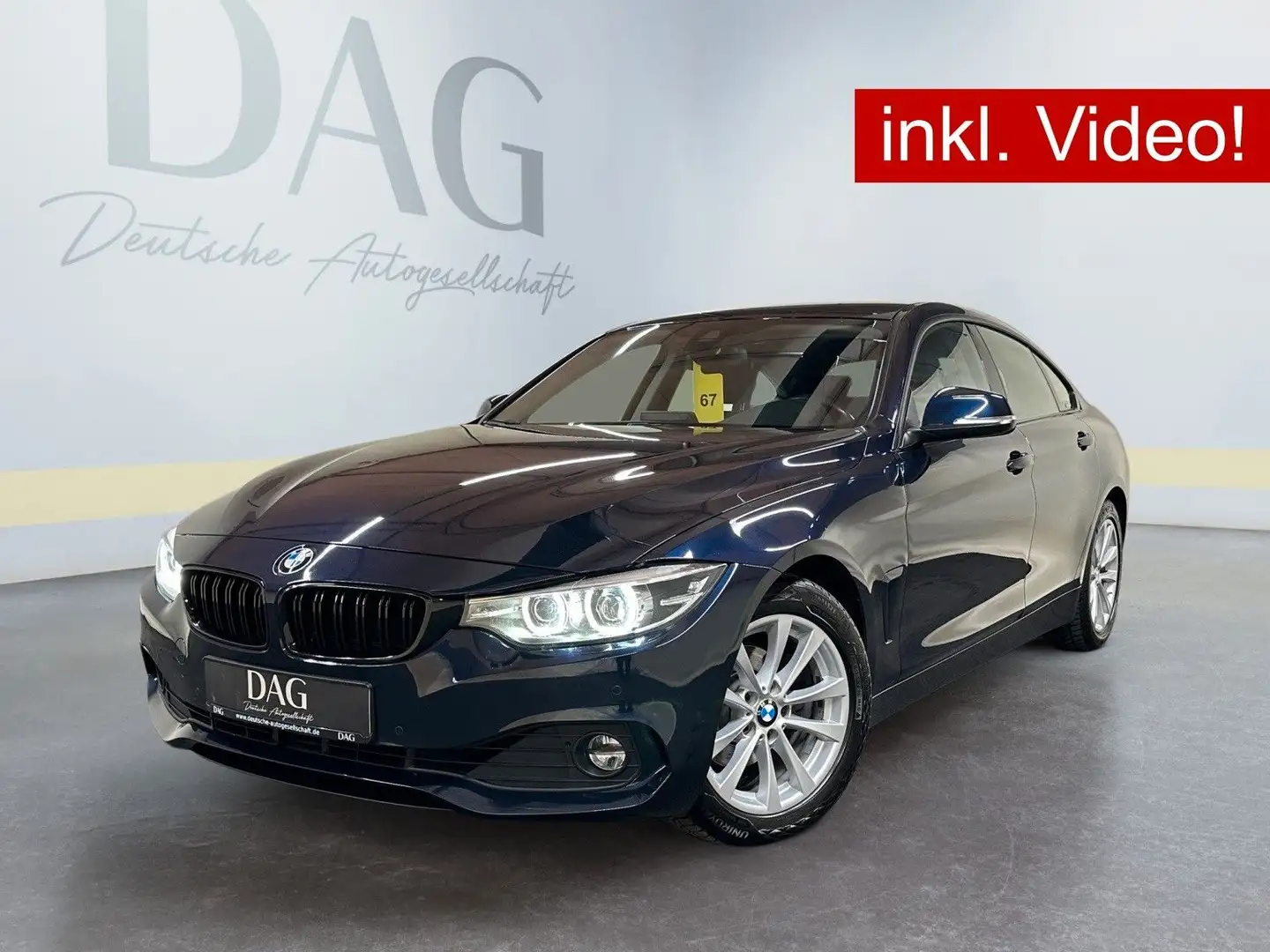 BMW 420 i Gran Coupé +VOLL-LED+LEDER+NAVI+SITZHZ+2.HD Bleu - 1