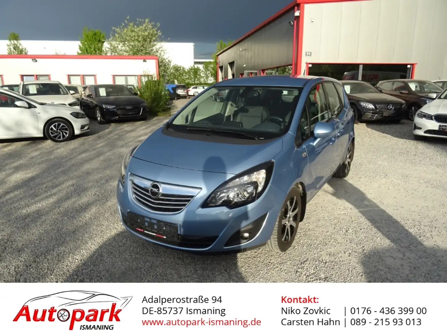 Opel Meriva B Innovation 1.4 Turbo Navi SHZ LenkradHZG Blau - 1