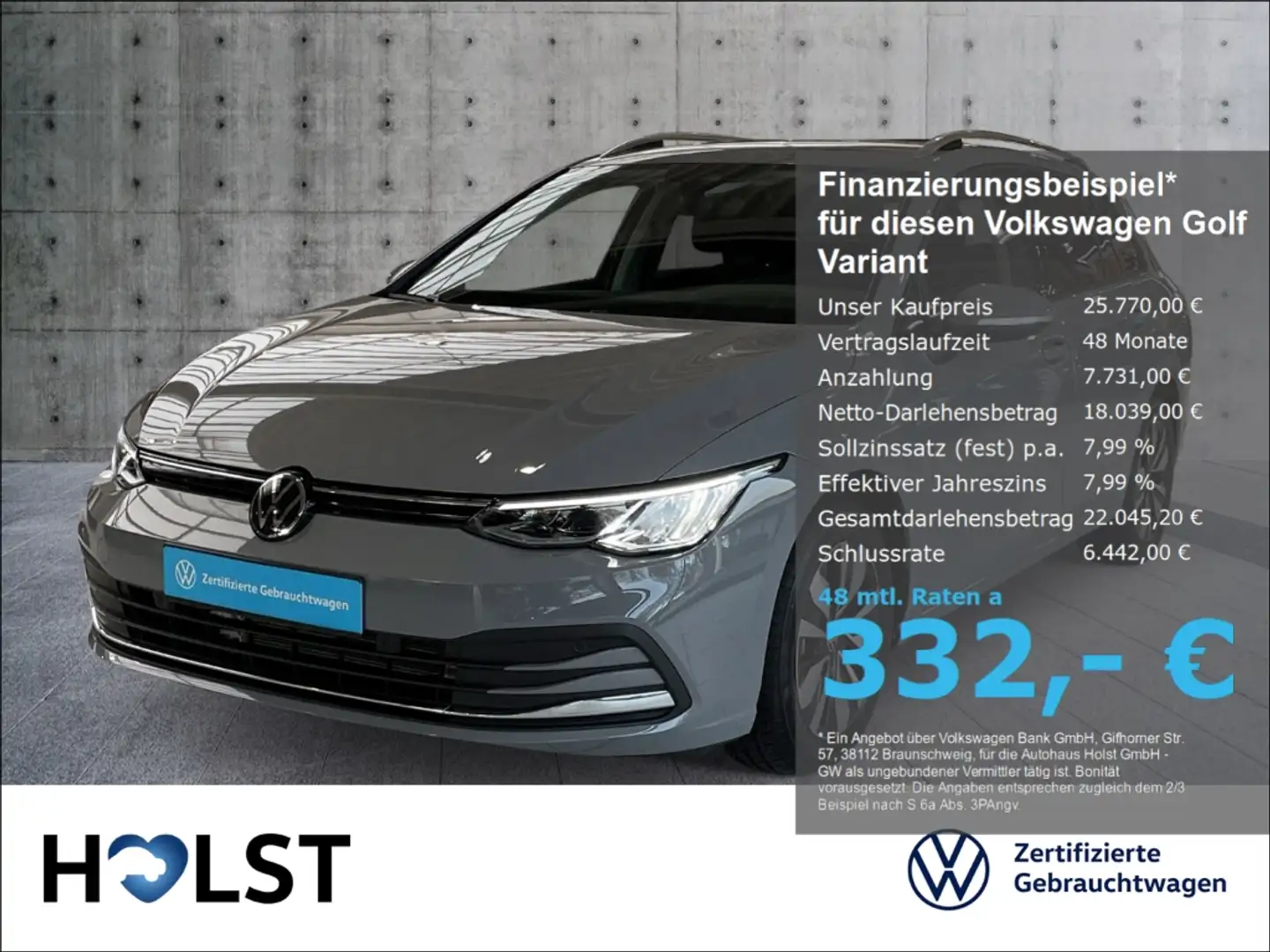 Volkswagen Golf Variant 1.0TSI Move ACC NAV AHK Vigitales Cockpit Grau - 1