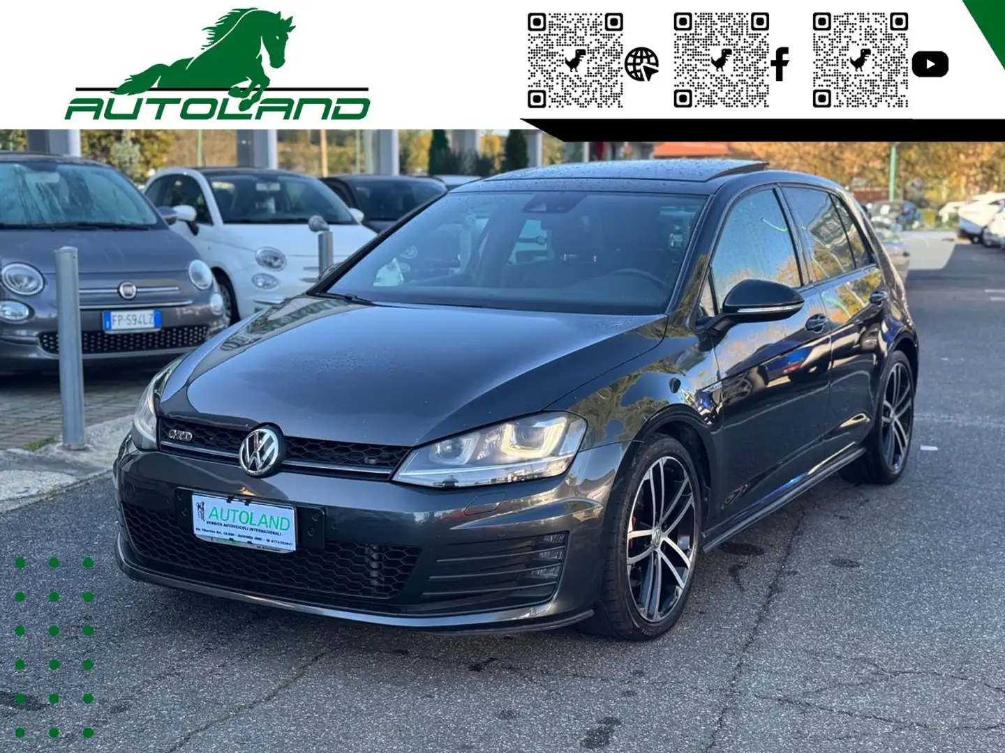 Volkswagen Golf GTD 2.0 Cambio DSG Manutenz. Certificata*FullOptional Grigio - 1