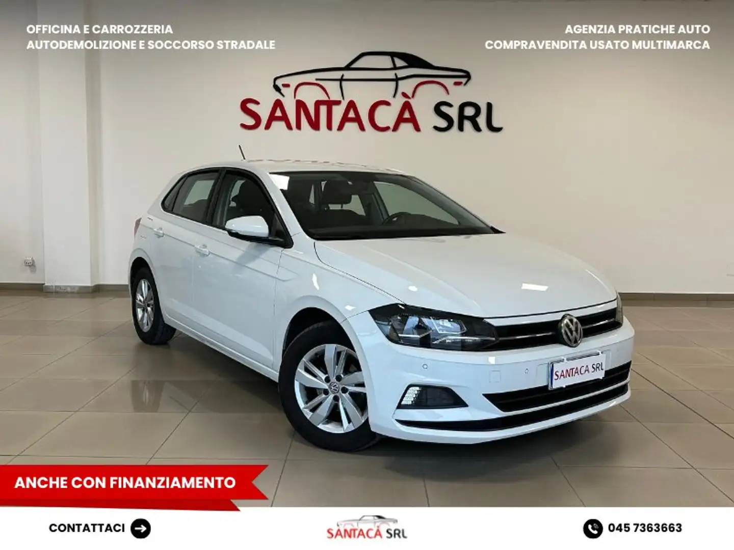Volkswagen Polo 1.0 TGI Highline BlueMotion Technology Bianco - 1