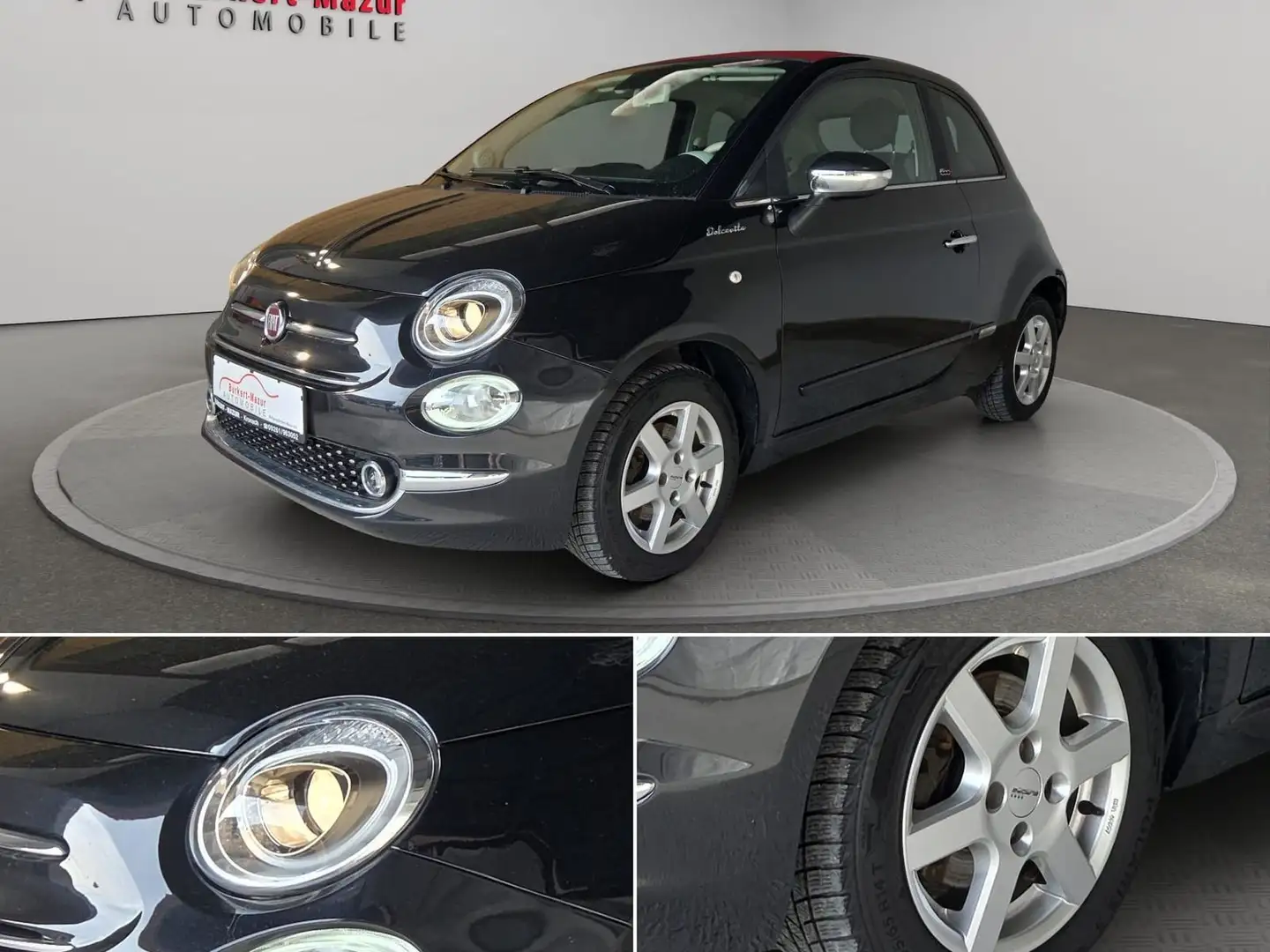Fiat 500C 1.0 Mild Hybrid DolceVita Schwarz - 2