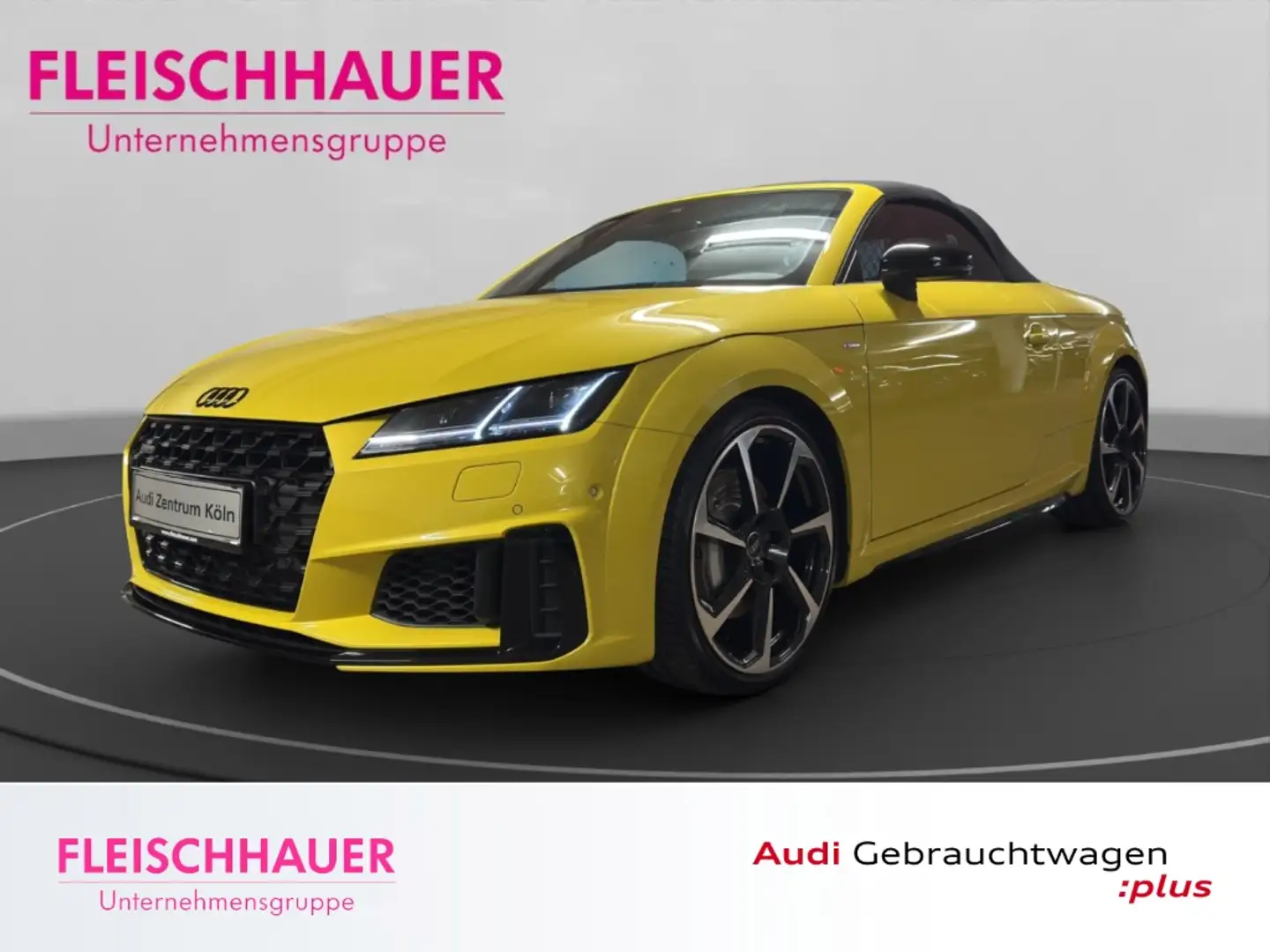 Audi TT Roadster 45 TFSI quattro LED+NAVI+LEDER+SHZ+CARPLA Geel - 1