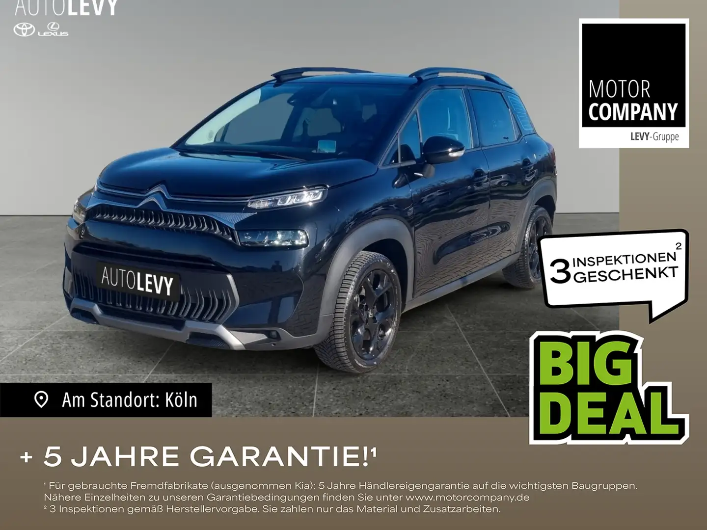 Citroen C3 Aircross 1.2 +Sitzheizung+Navi+Panorama+PDC+++ Schwarz - 1