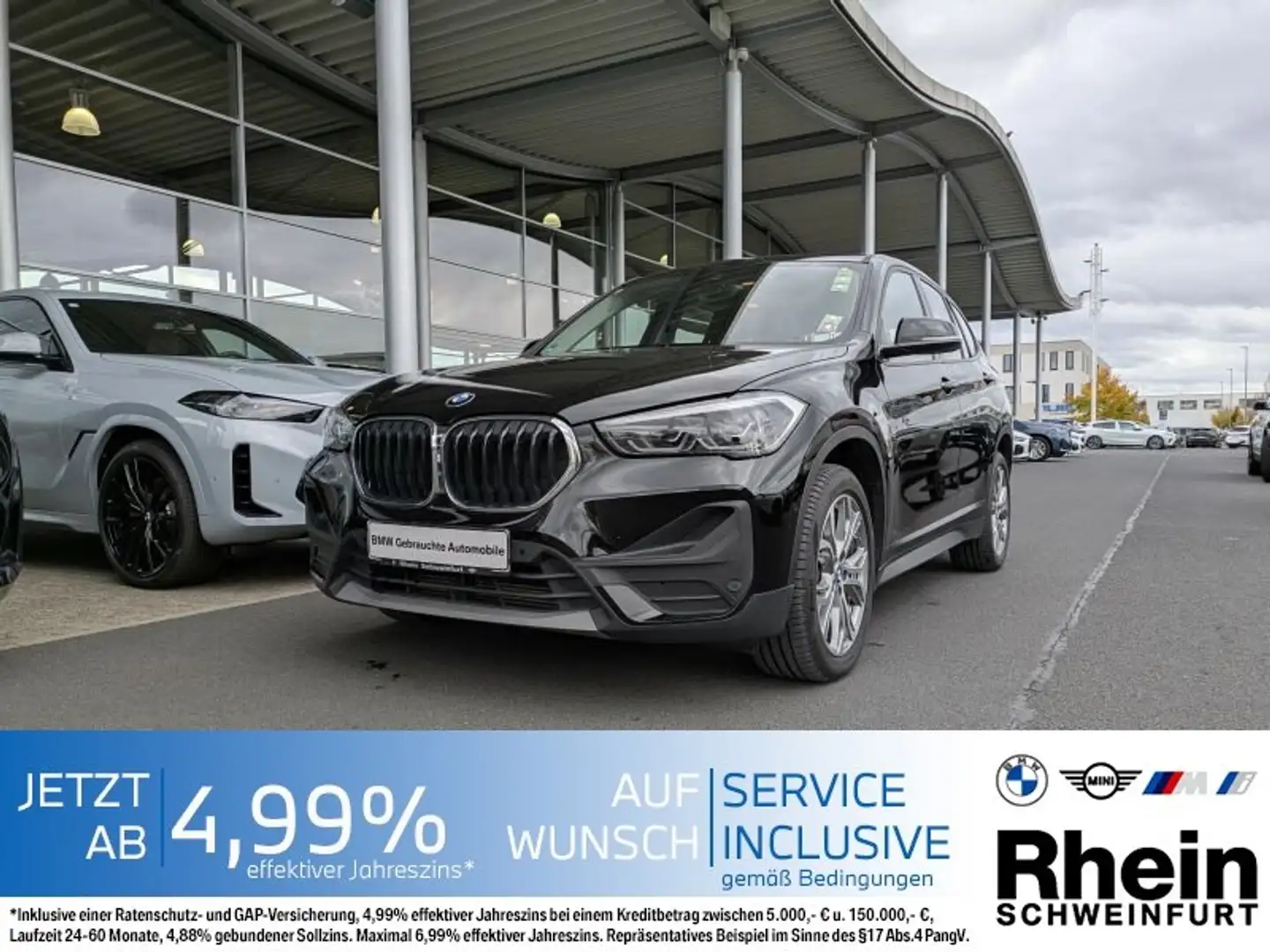 BMW X1 xDrive20d Advantage AHK. Panoramadach. Schwarz - 1