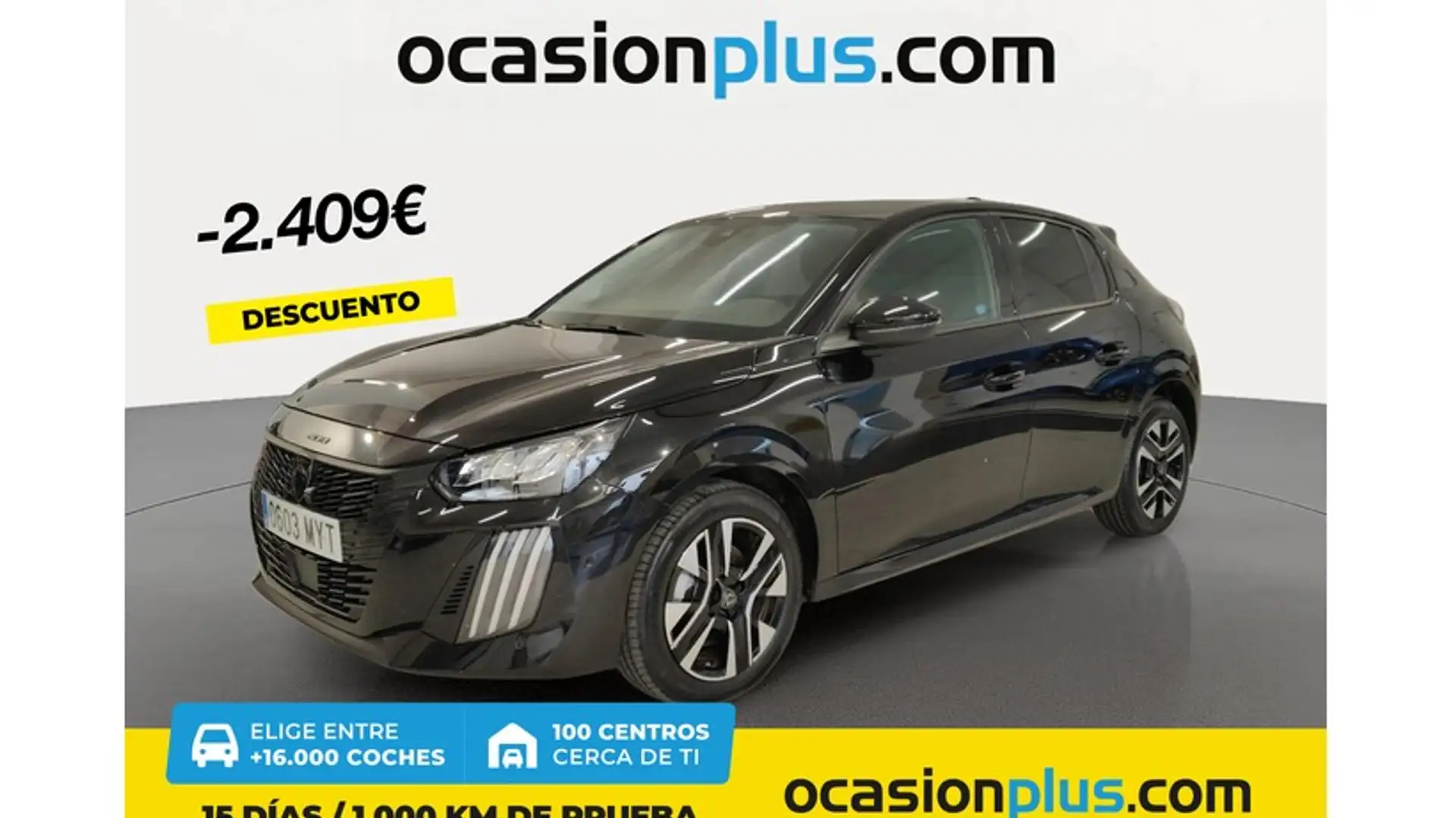 Peugeot 208 1.2 Hybrid Allure e-DCS6 100 Schwarz - 1
