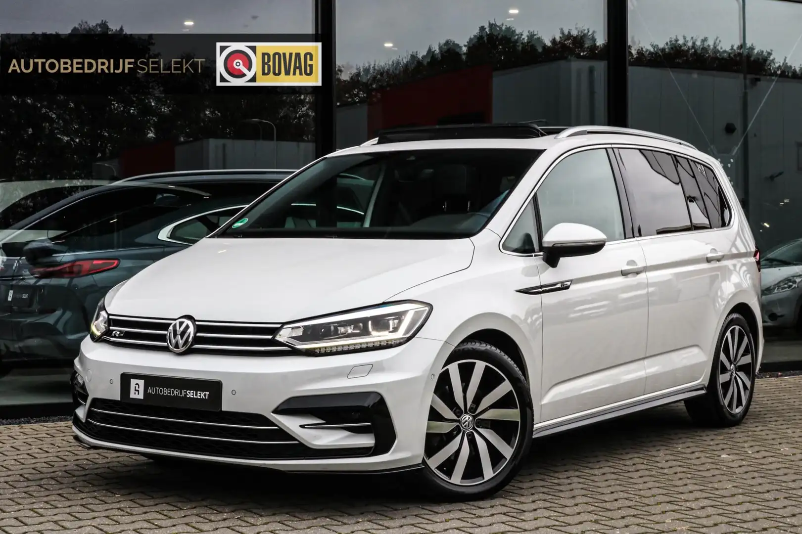 Volkswagen Touran 1.8 TSI R-LINE - PANO - TREKHAAK - CARPLAY - ACC - Blanc - 1